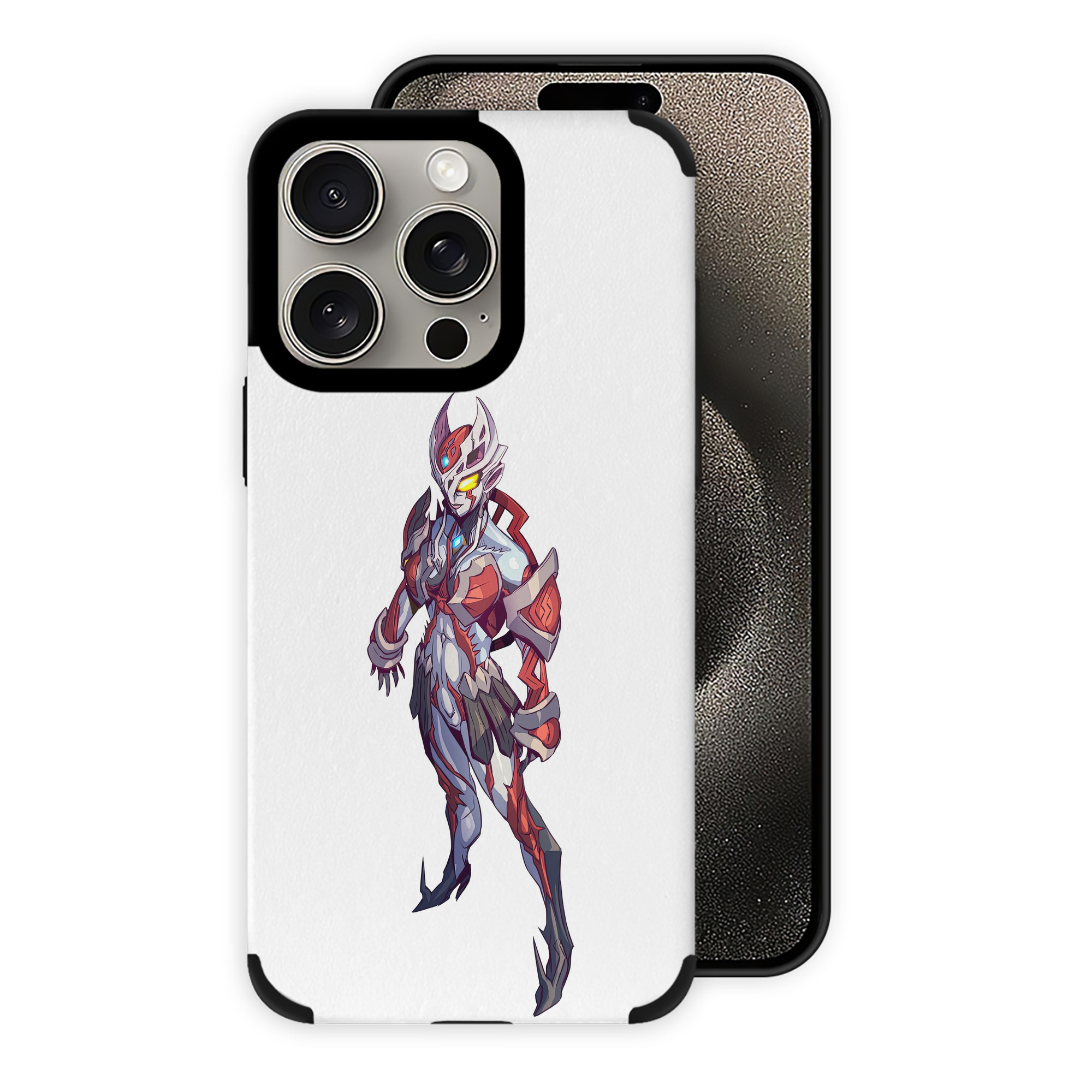 （画像用） ウルトラマン Ultraman 【iPhone15ProMax対応】 PUレザー スマホケース 耐衝撃＆黄変防止
