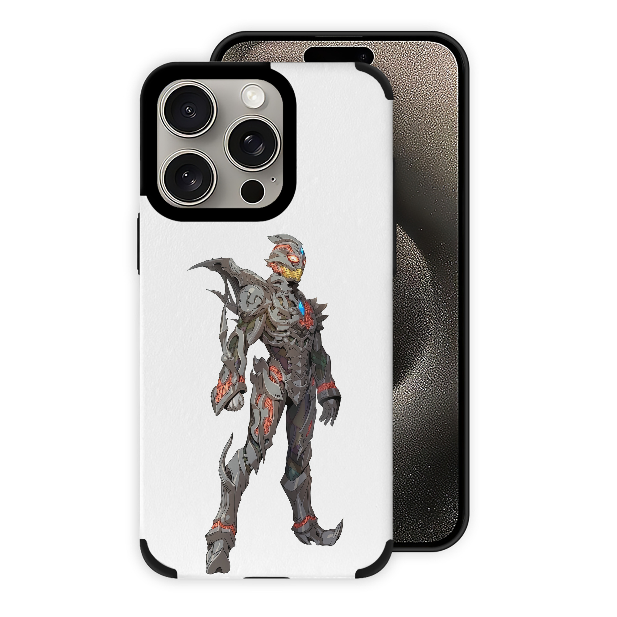 （画像用） ウルトラマン Ultraman 【iPhone15ProMax対応】 PUレザー スマホケース 耐衝撃＆黄変防止