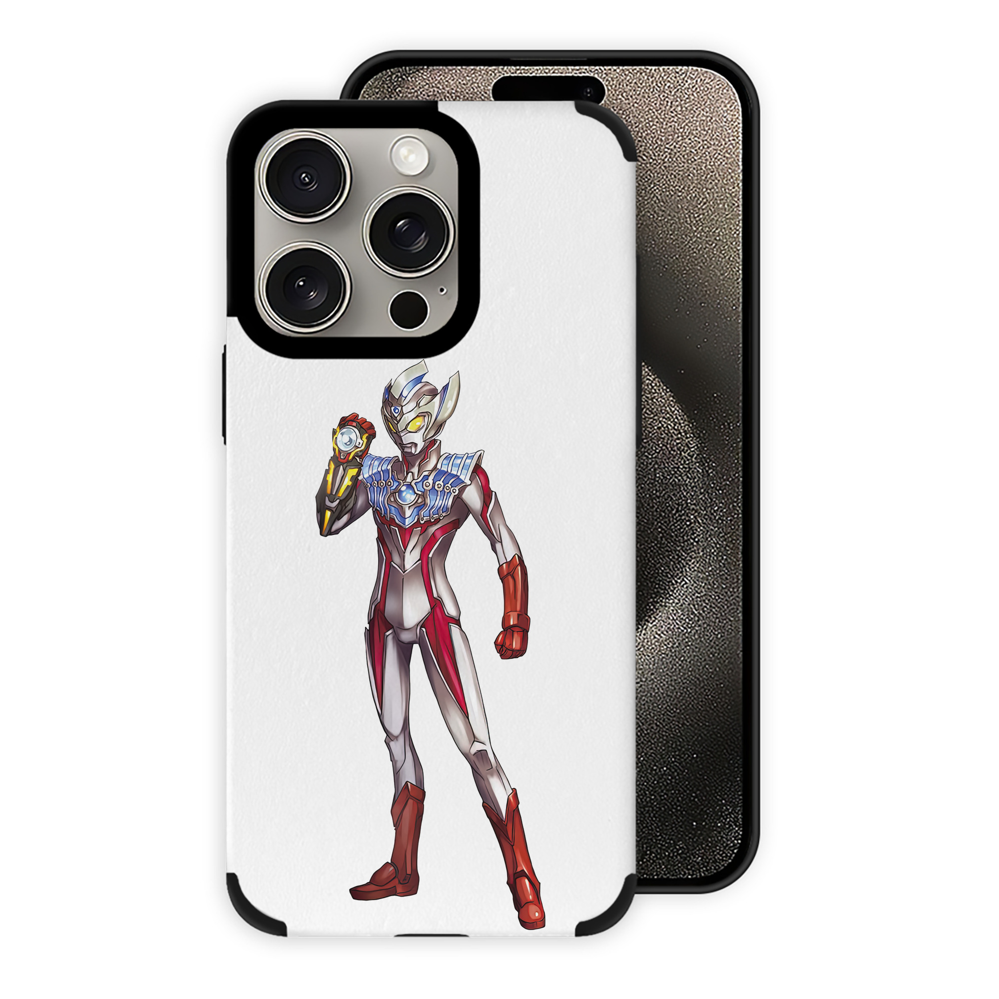 （画像用） ウルトラマン Ultraman 【iPhone15ProMax対応】 PUレザー スマホケース 耐衝撃＆黄変防止