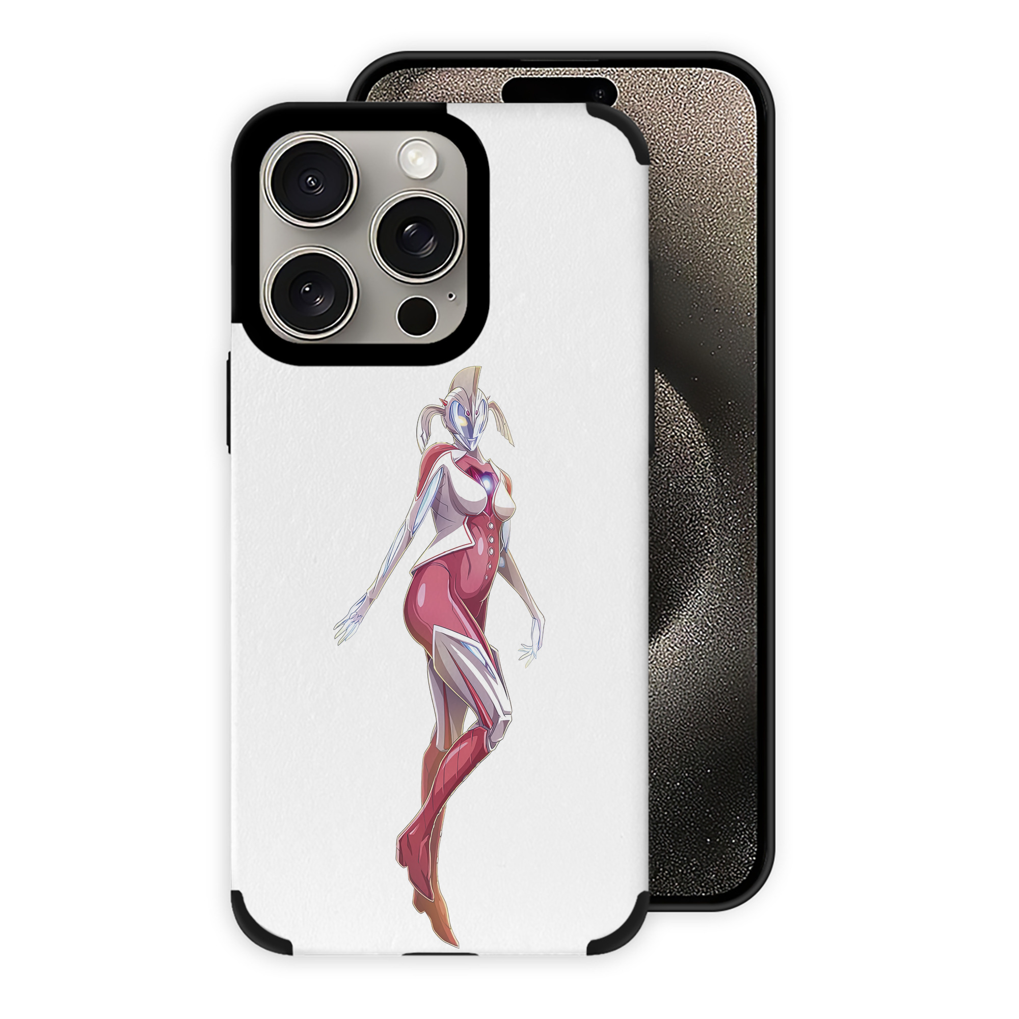 （画像用） ウルトラマン Ultraman 【iPhone15ProMax対応】 PUレザー スマホケース 耐衝撃＆黄変防止