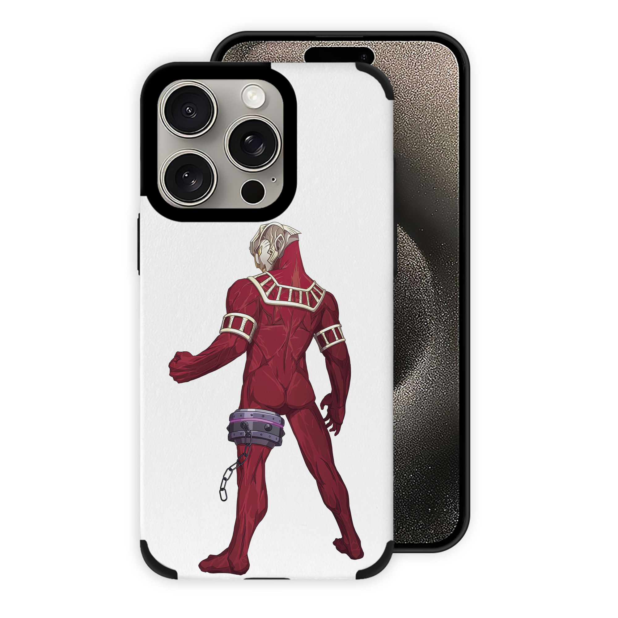 （画像用） ウルトラマン Ultraman 【iPhone15ProMax対応】 PUレザー スマホケース 耐衝撃＆黄変防止
