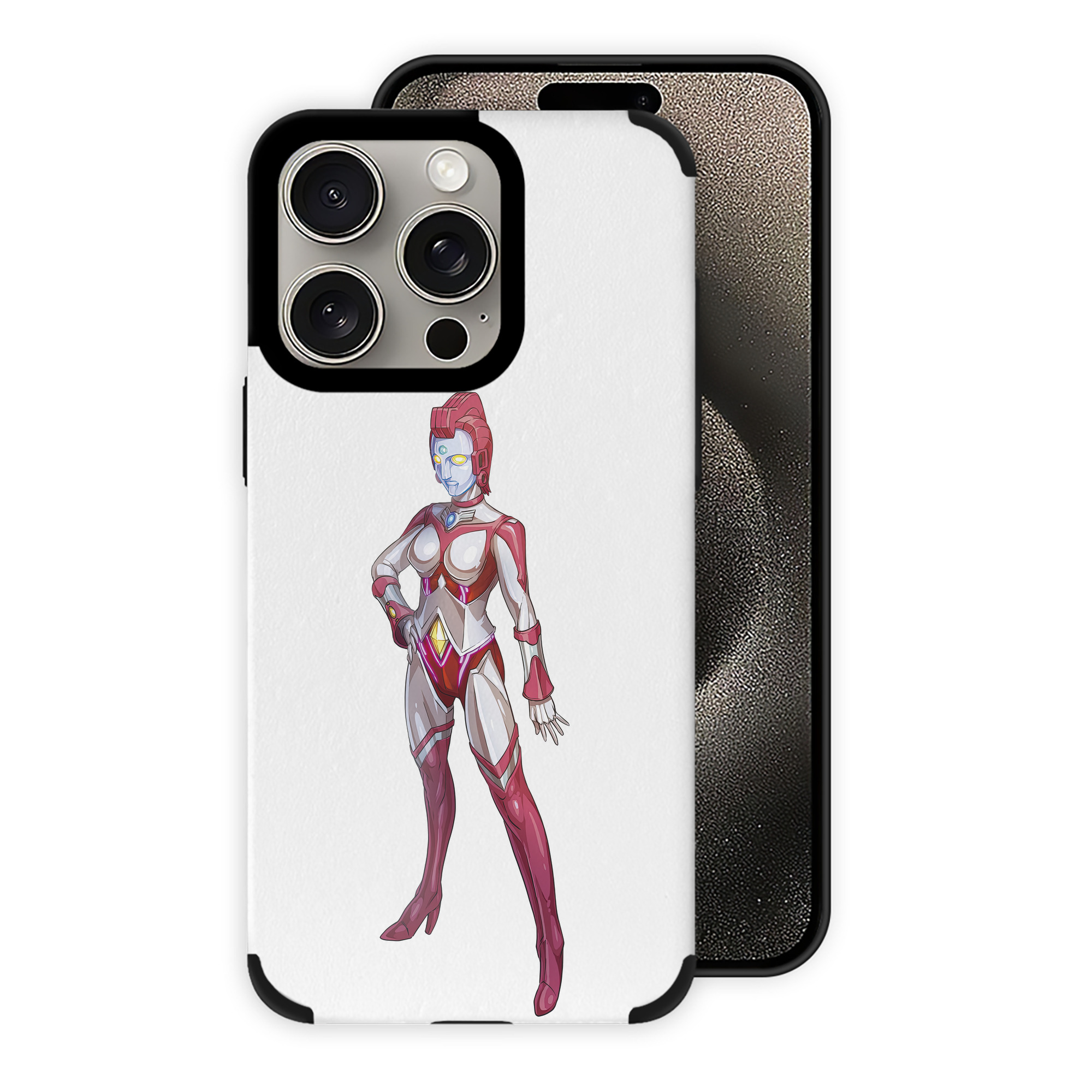 （画像用） ウルトラマン Ultraman 【iPhone15ProMax対応】 PUレザー スマホケース 耐衝撃＆黄変防止