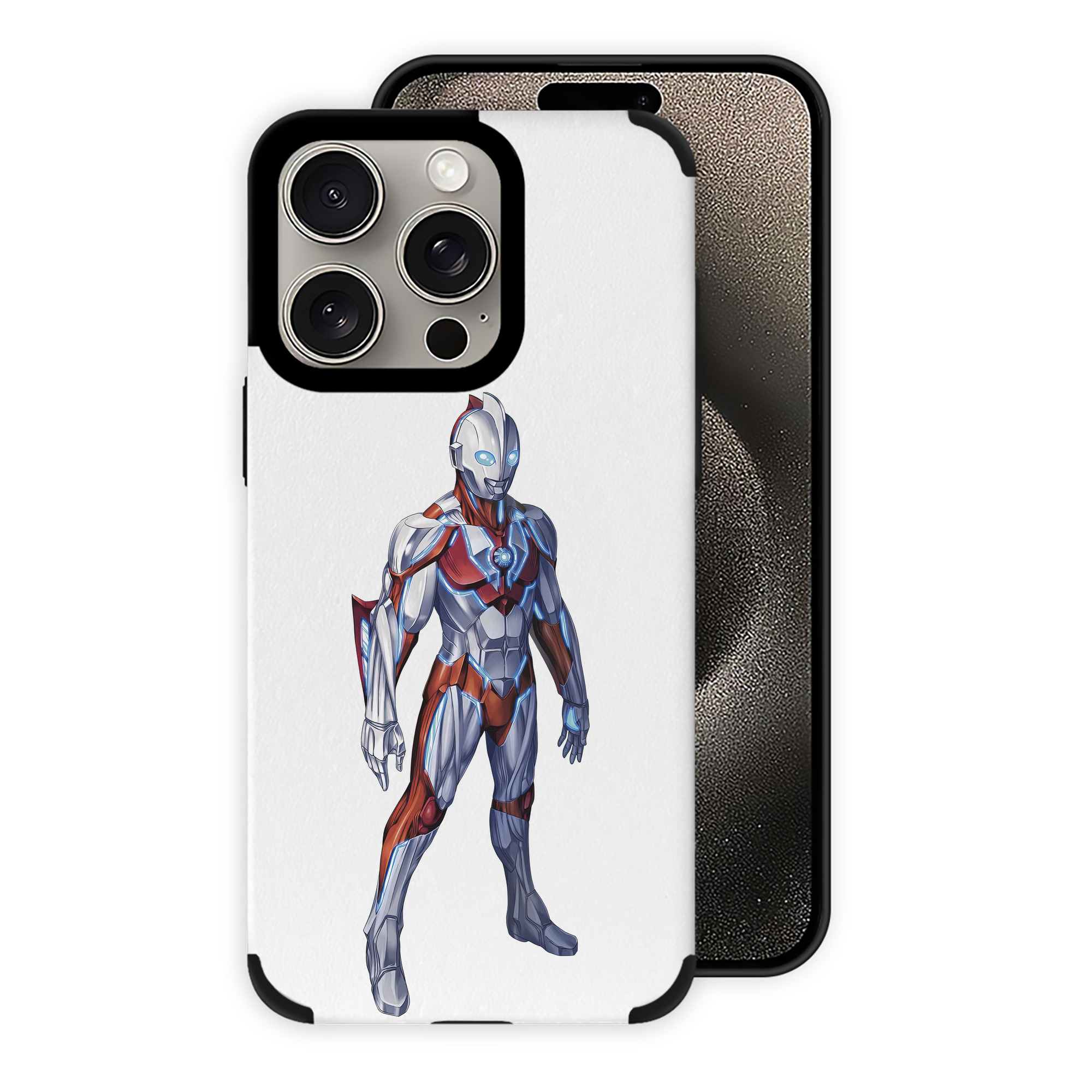 （画像用） ウルトラマン Ultraman 【iPhone15ProMax対応】 PUレザー スマホケース 耐衝撃＆黄変防止