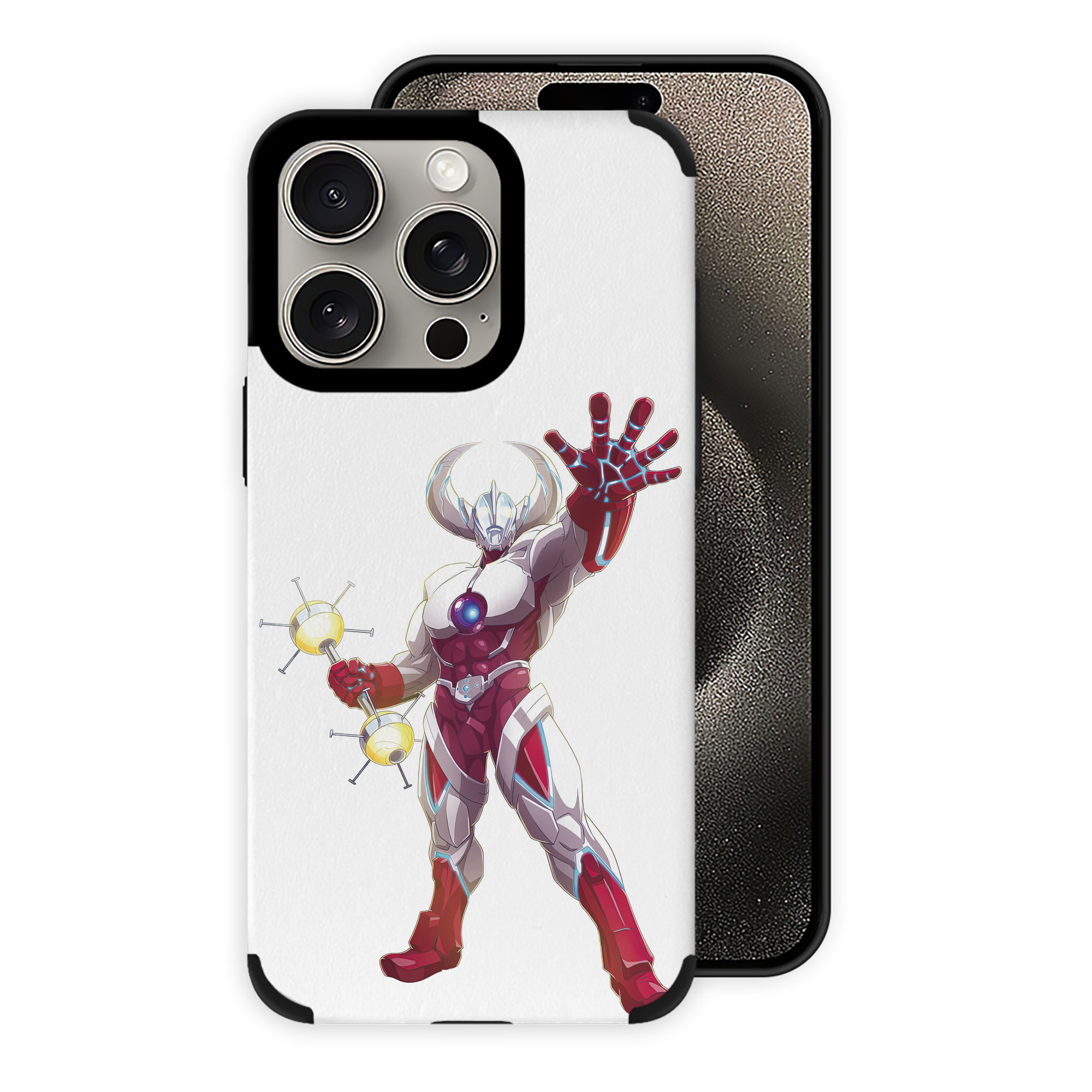 （画像用） ウルトラマン Ultraman 【iPhone15ProMax対応】 PUレザー スマホケース 耐衝撃＆黄変防止