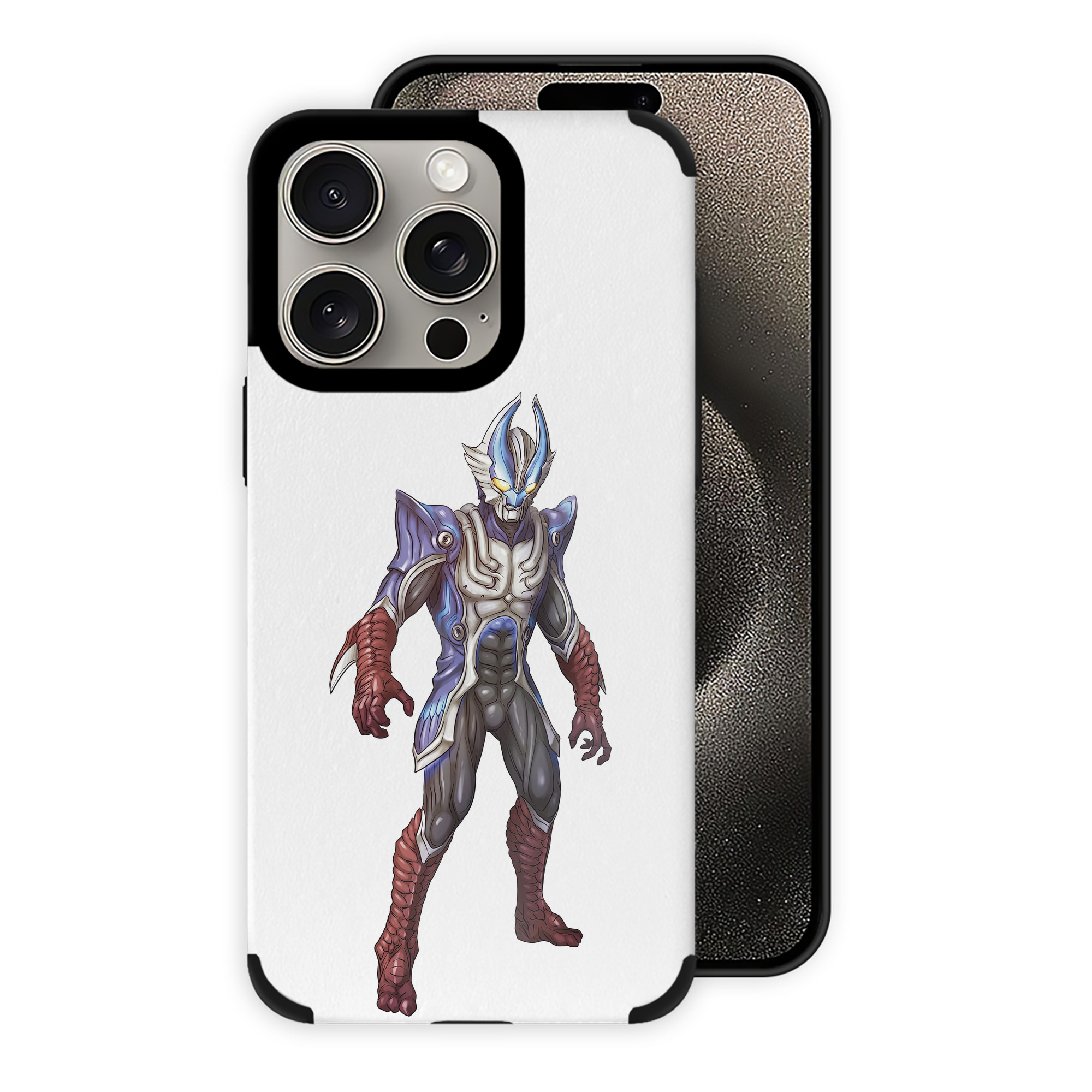 （画像用） ウルトラマン Ultraman 【iPhone15ProMax対応】 PUレザー スマホケース 耐衝撃＆黄変防止