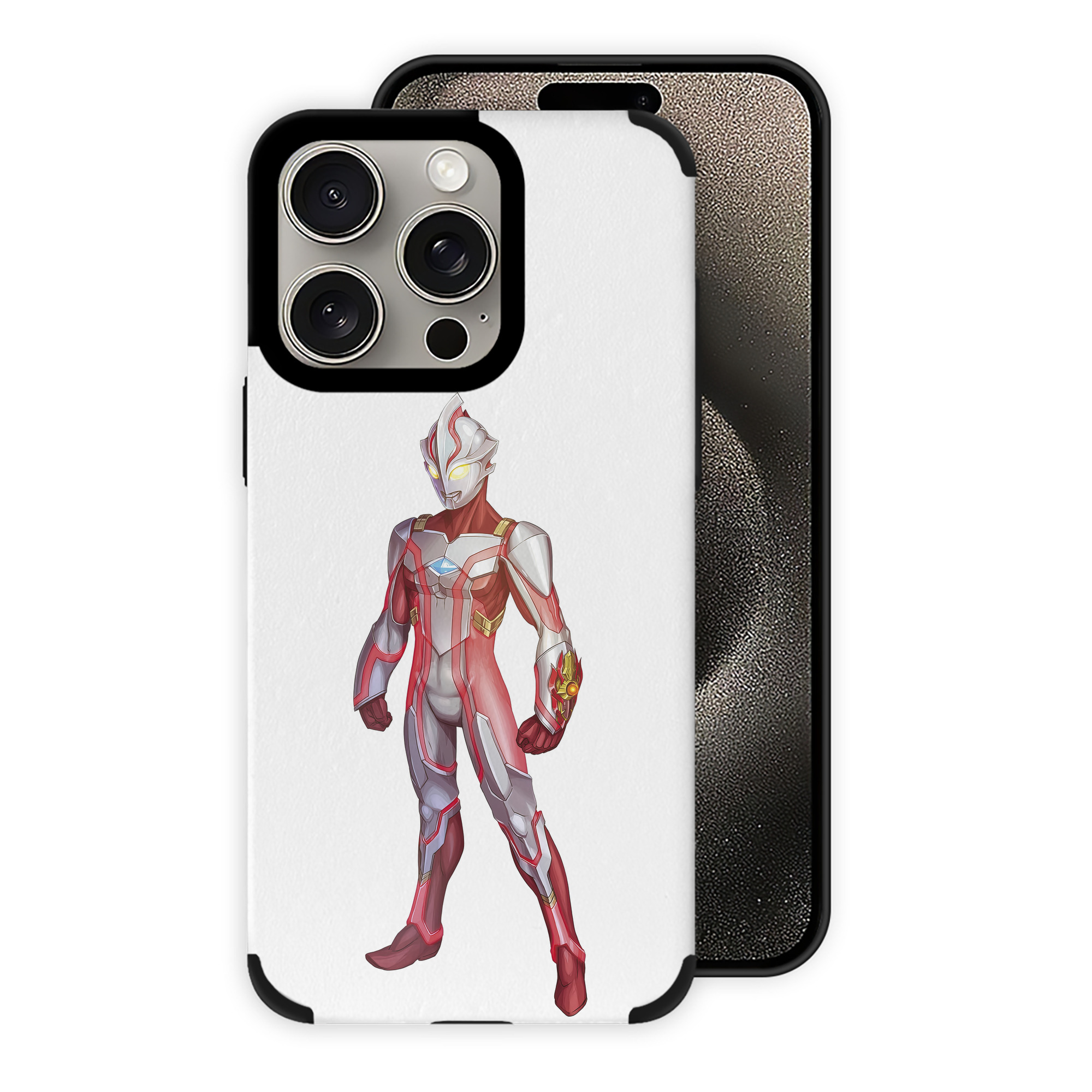 （画像用） ウルトラマン Ultraman 【iPhone15ProMax対応】 PUレザー スマホケース 耐衝撃＆黄変防止