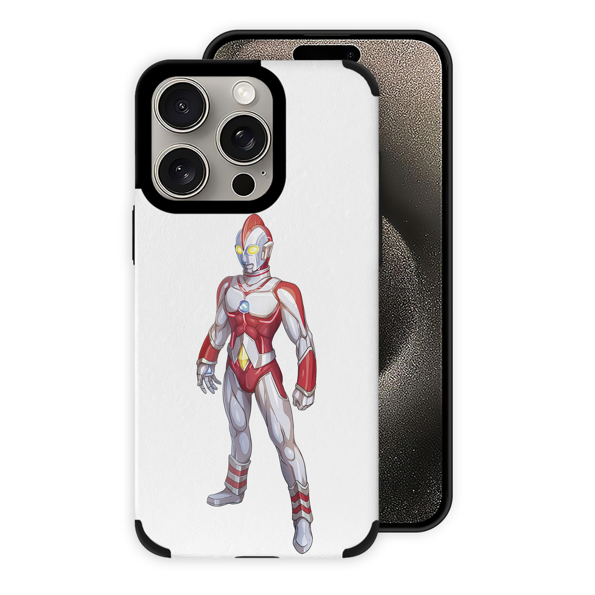 （画像用） ウルトラマン Ultraman 【iPhone15ProMax対応】 PUレザー スマホケース 耐衝撃＆黄変防止