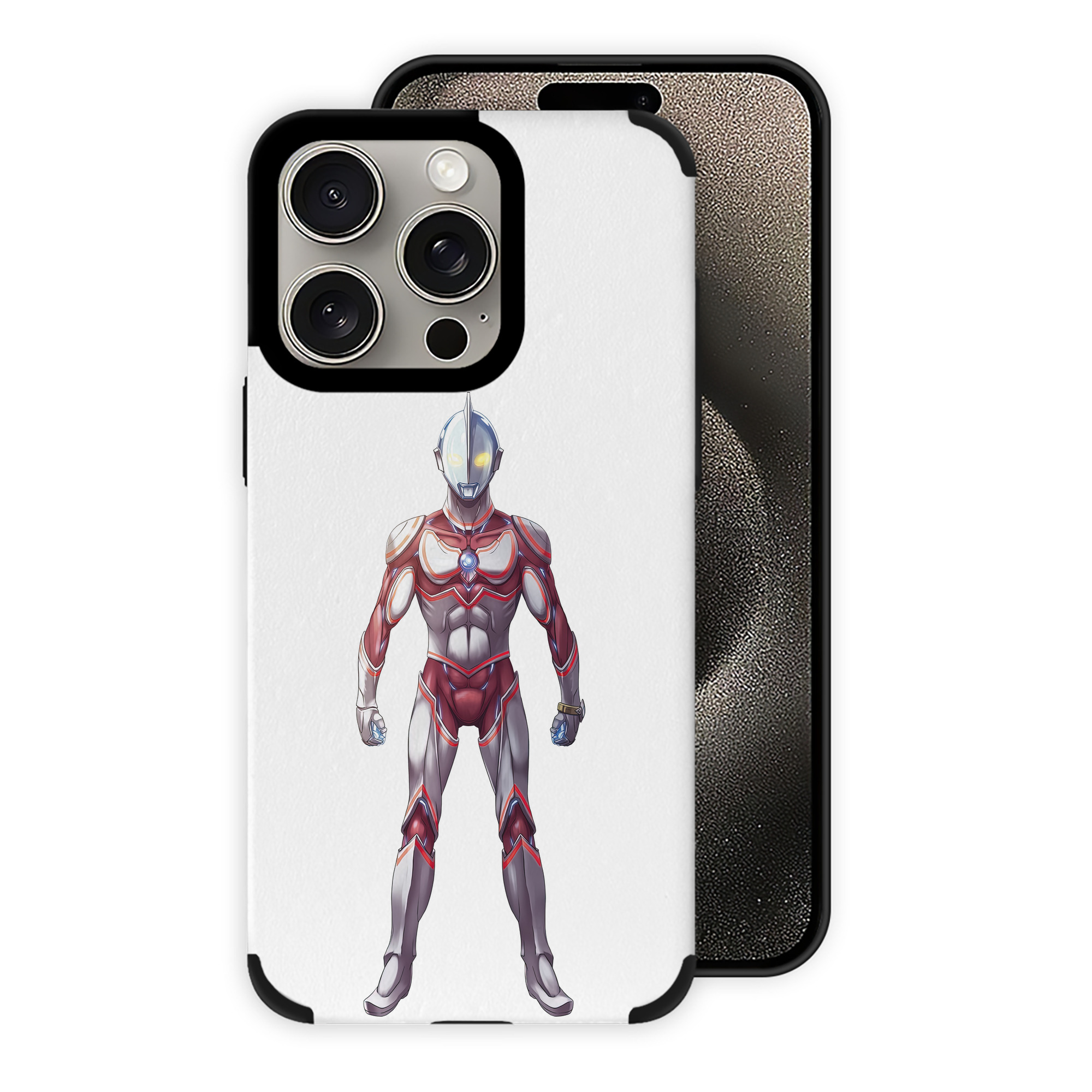 （画像用） ウルトラマン Ultraman 【iPhone15ProMax対応】 PUレザー スマホケース 耐衝撃＆黄変防止