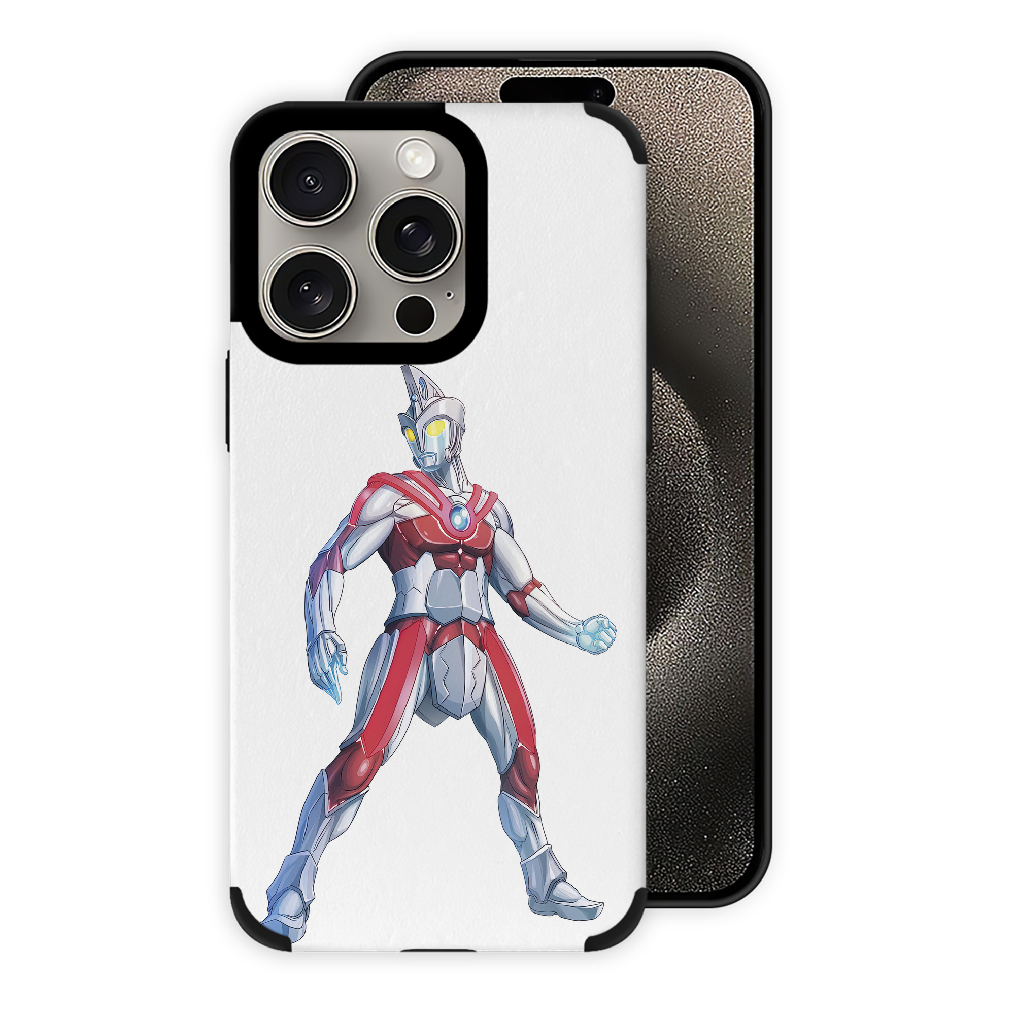 （画像用） ウルトラマン Ultraman 【iPhone15ProMax対応】 PUレザー スマホケース 耐衝撃＆黄変防止