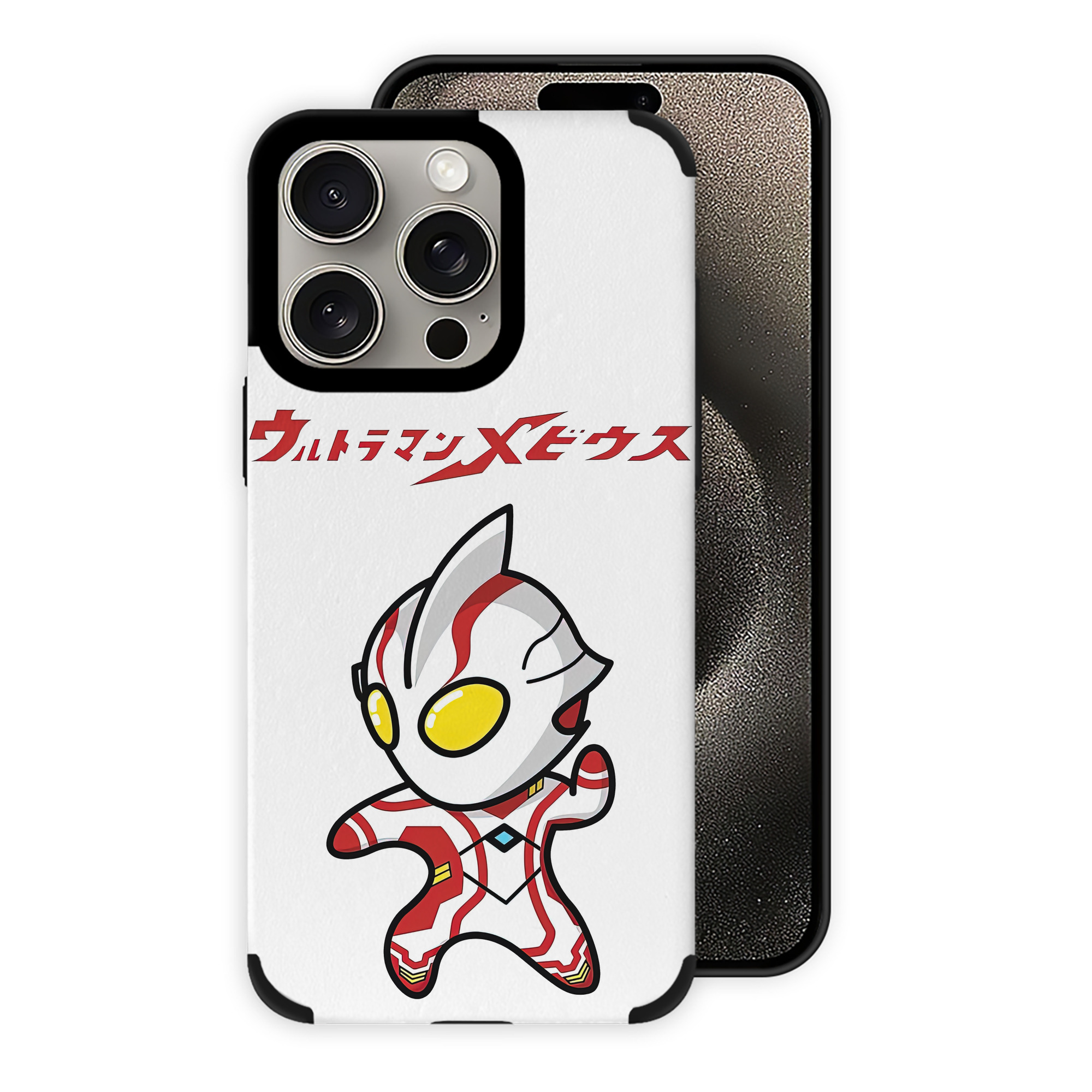 （画像用） ウルトラマン Ultraman 【iPhone15ProMax対応】 PUレザー スマホケース 耐衝撃＆黄変防止