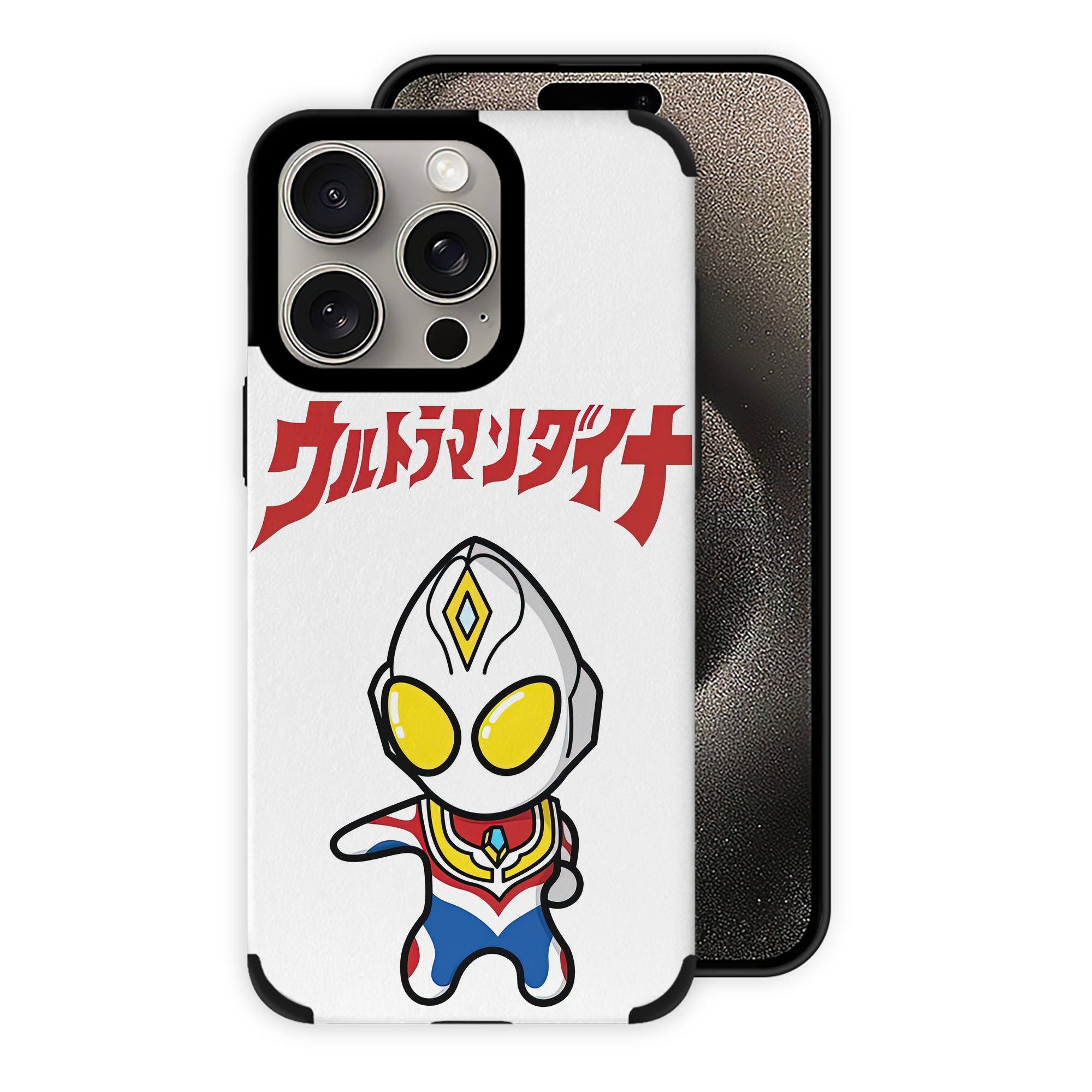 （画像用） ウルトラマン Ultraman 【iPhone15ProMax対応】 PUレザー スマホケース 耐衝撃＆黄変防止