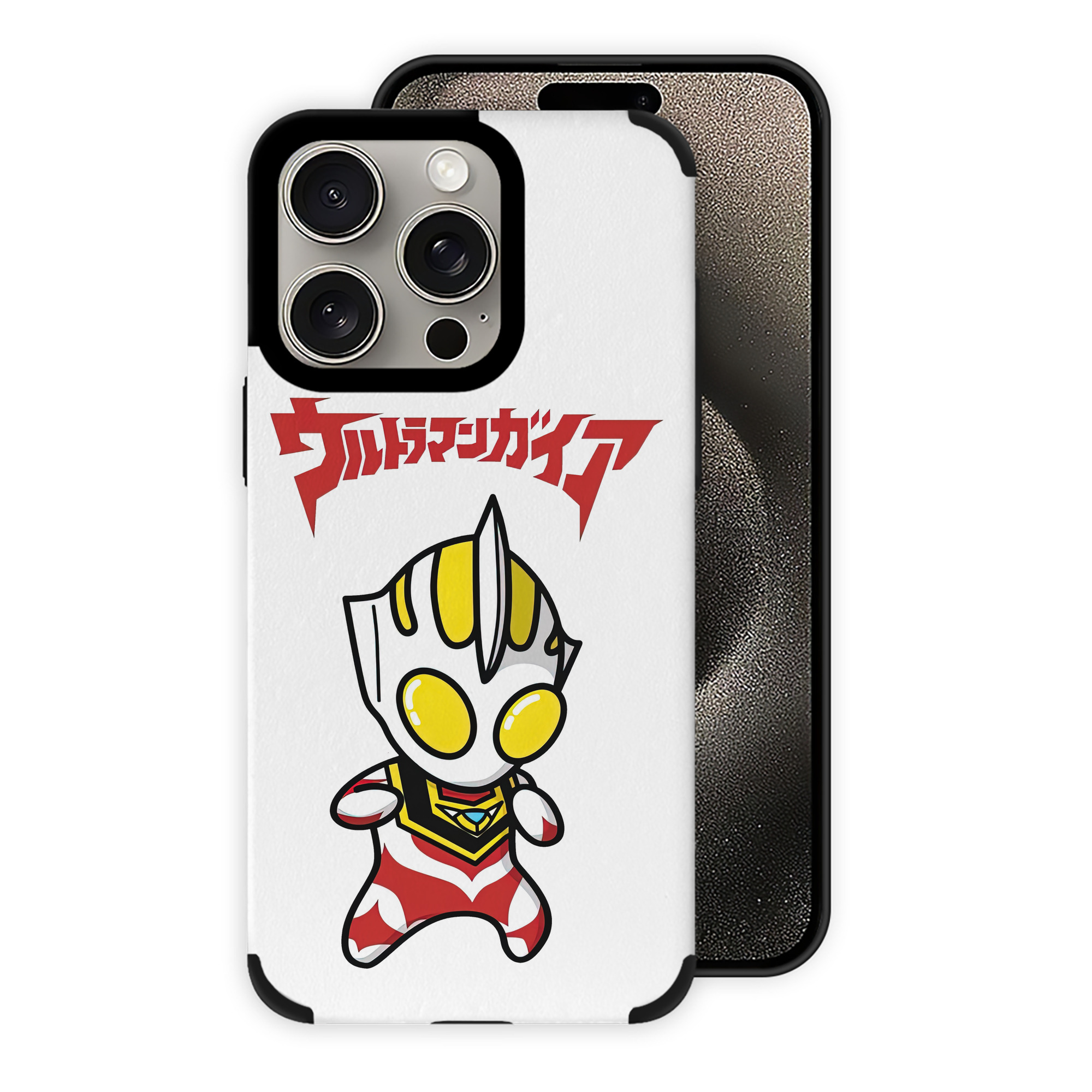 （画像用） ウルトラマン Ultraman 【iPhone15ProMax対応】 PUレザー スマホケース 耐衝撃＆黄変防止