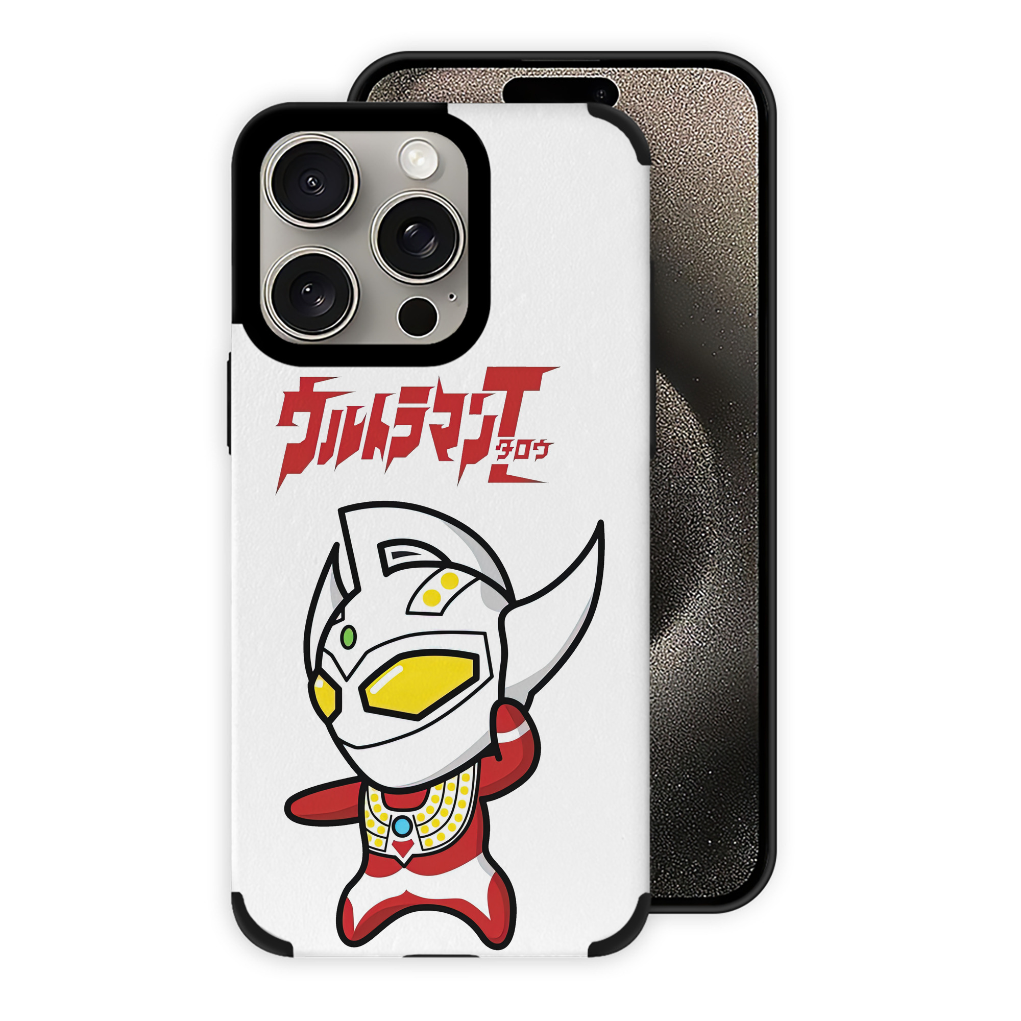 （画像用） ウルトラマン Ultraman 【iPhone15ProMax対応】 PUレザー スマホケース 耐衝撃＆黄変防止