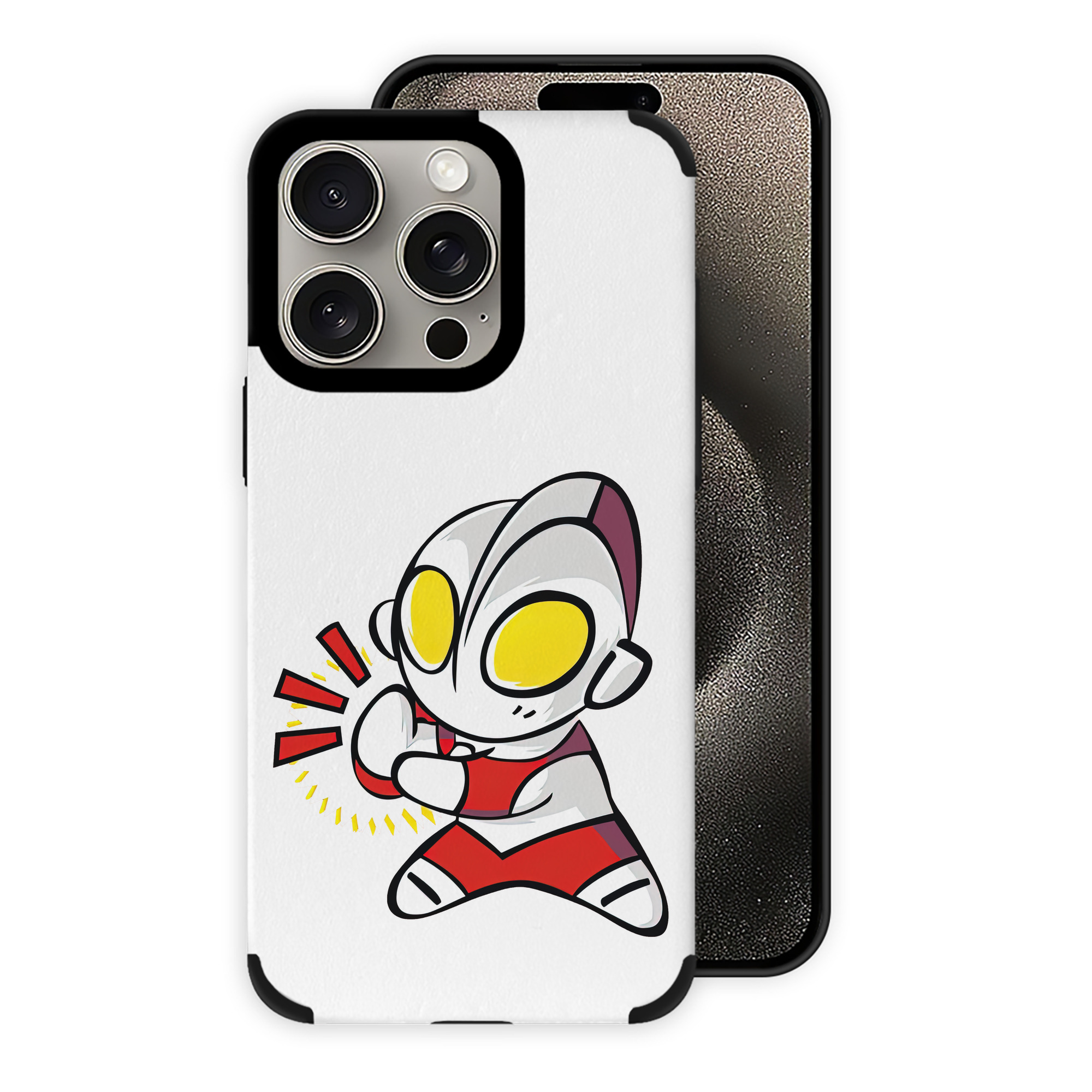 （画像用） ウルトラマン Ultraman 【iPhone15ProMax対応】 PUレザー スマホケース 耐衝撃＆黄変防止