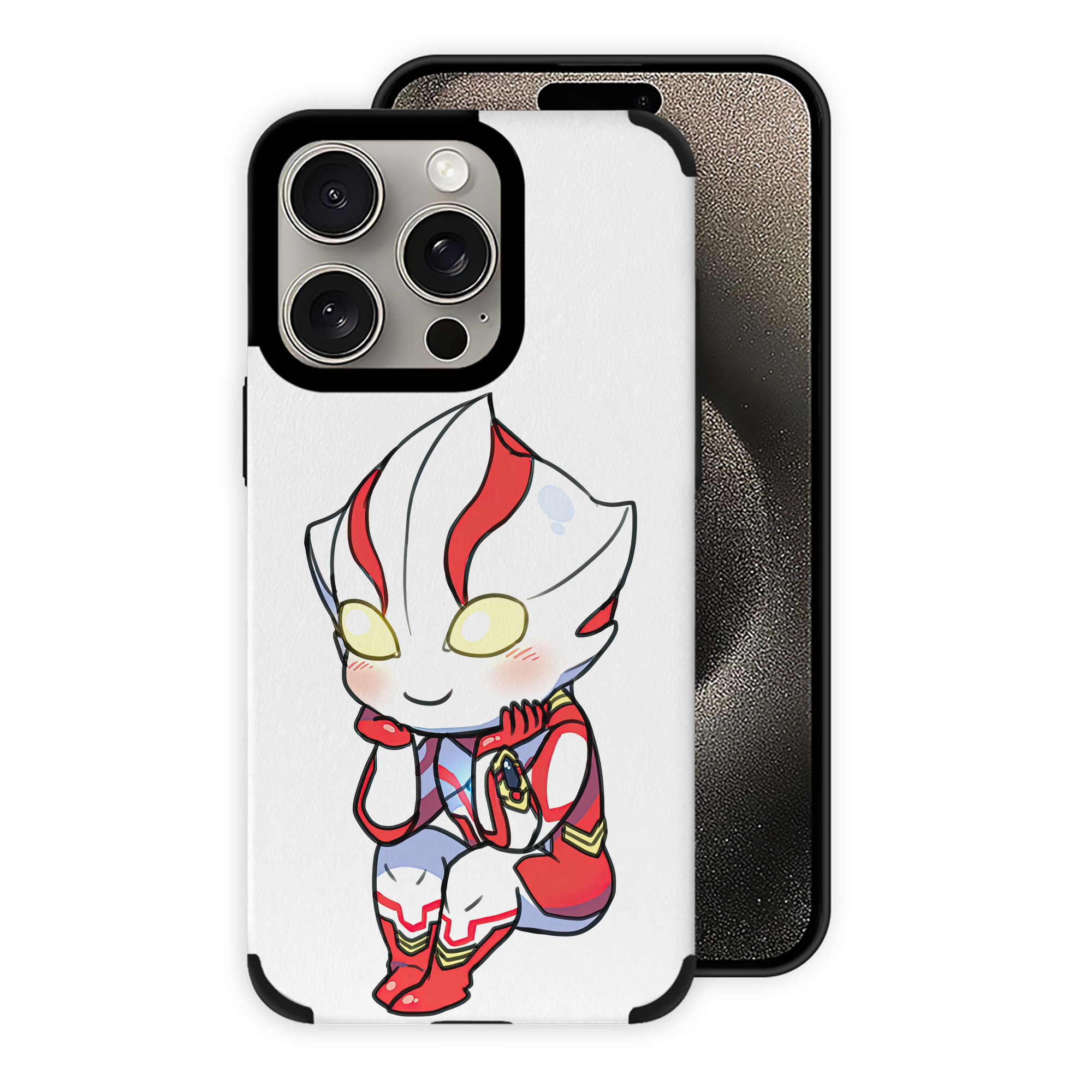 （画像用） ウルトラマン Ultraman 【iPhone15ProMax対応】 PUレザー スマホケース 耐衝撃＆黄変防止