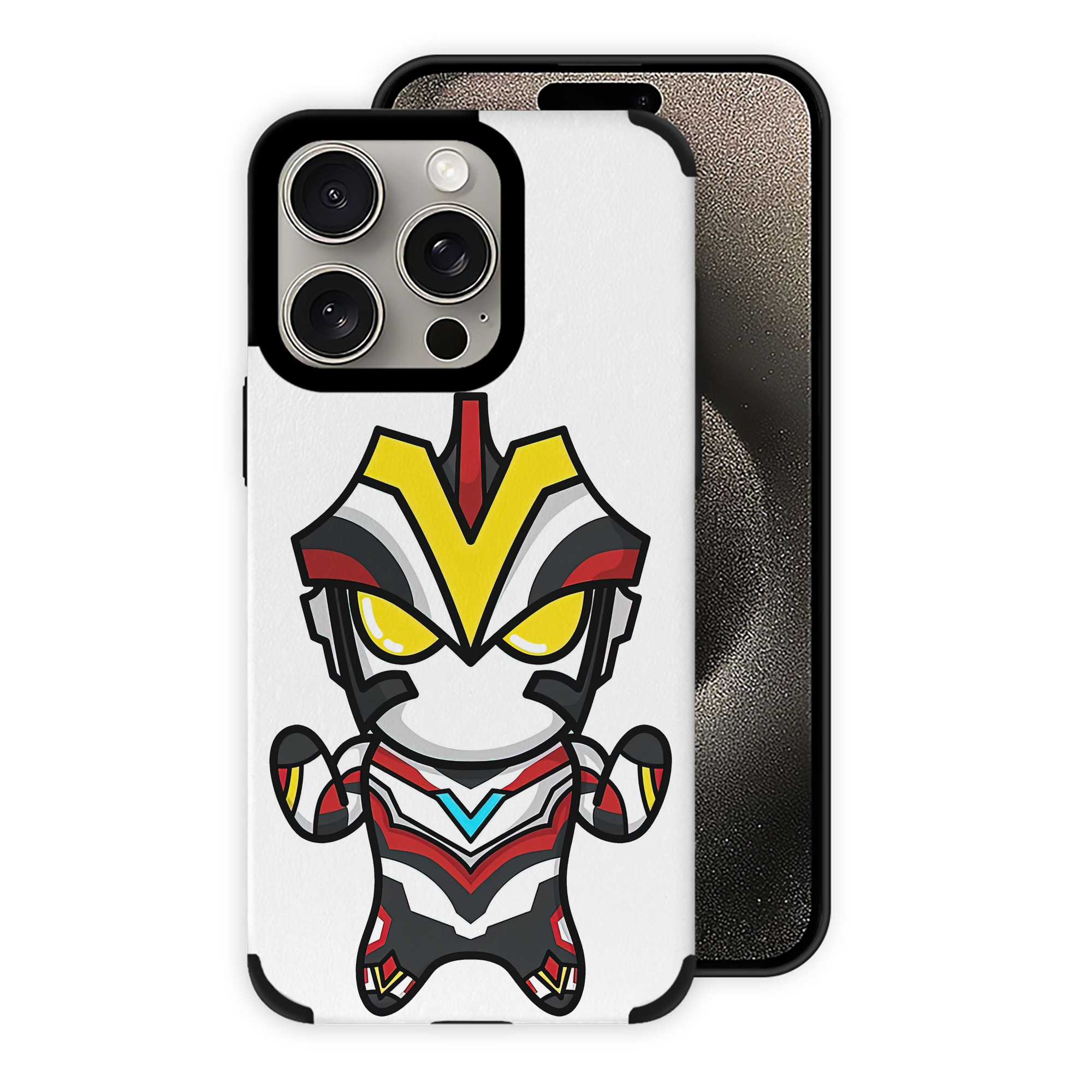（画像用） ウルトラマン Ultraman 【iPhone15ProMax対応】 PUレザー スマホケース 耐衝撃＆黄変防止