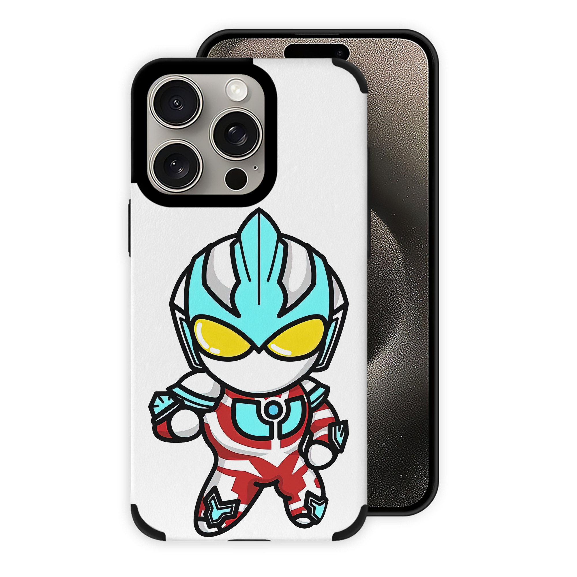 （画像用） ウルトラマン Ultraman 【iPhone15ProMax対応】 PUレザー スマホケース 耐衝撃＆黄変防止