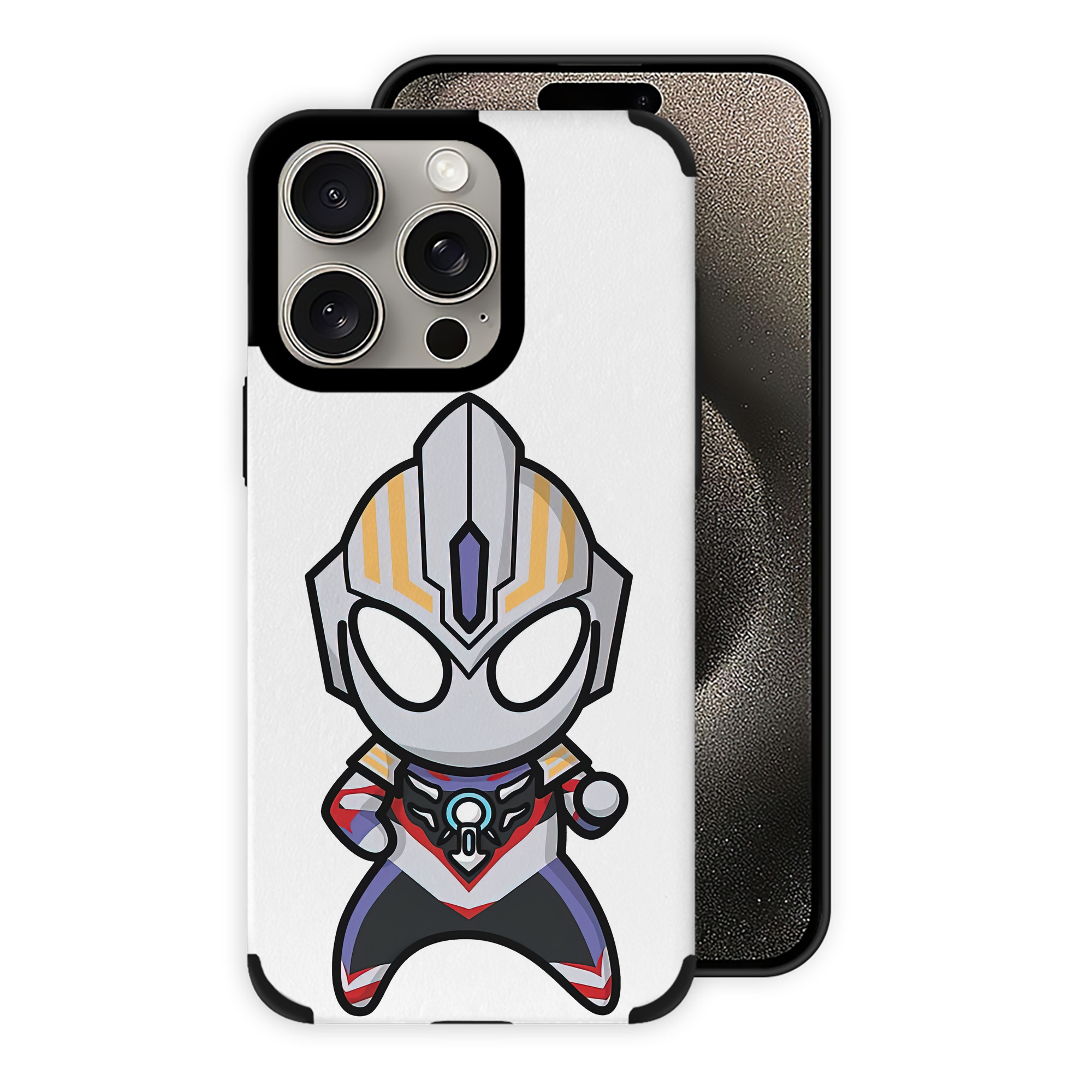 （画像用） ウルトラマン Ultraman 【iPhone15ProMax対応】 PUレザー スマホケース 耐衝撃＆黄変防止