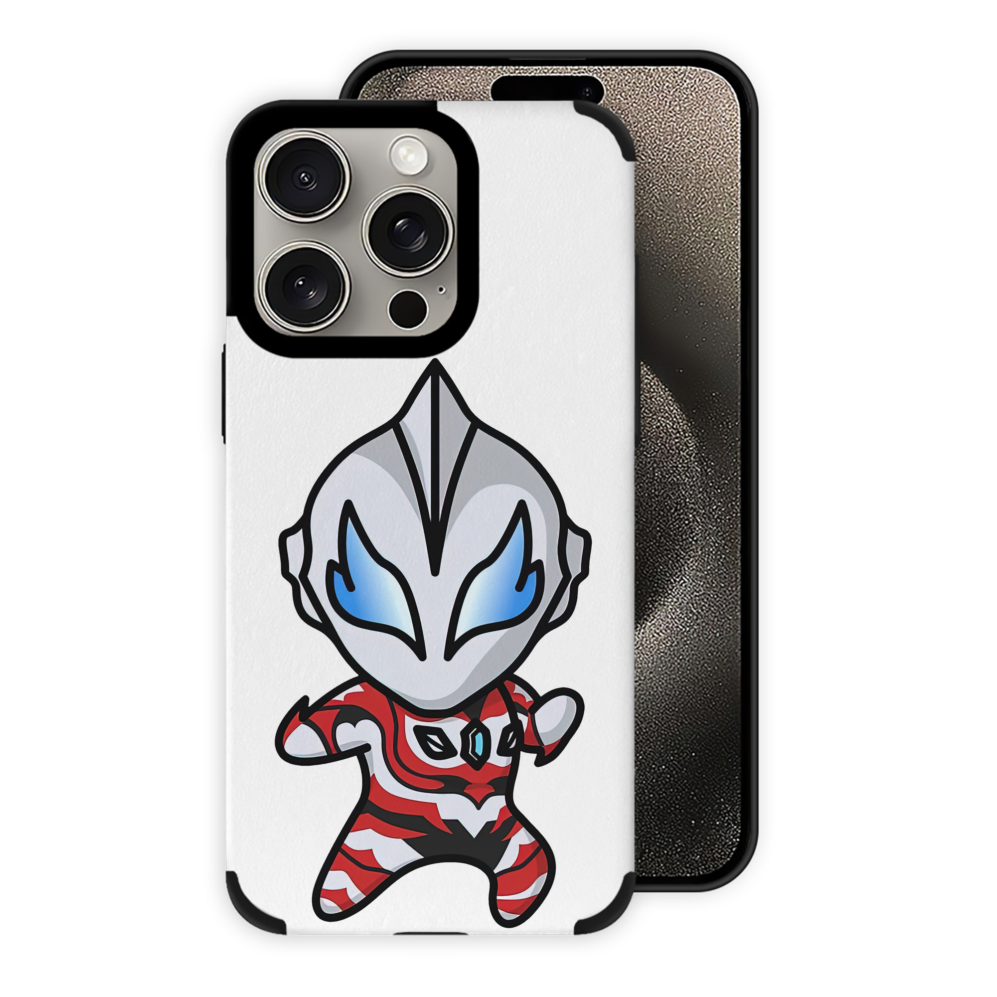 （画像用） ウルトラマン Ultraman 【iPhone15ProMax対応】 PUレザー スマホケース 耐衝撃＆黄変防止