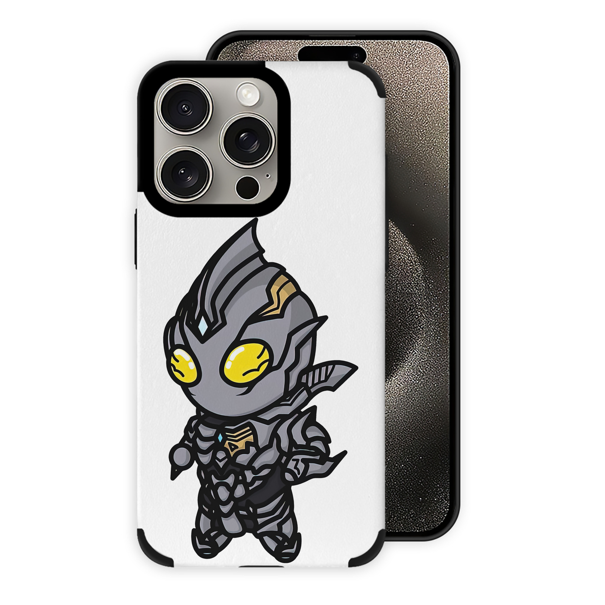 （画像用） ウルトラマン Ultraman 【iPhone15ProMax対応】 PUレザー スマホケース 耐衝撃＆黄変防止