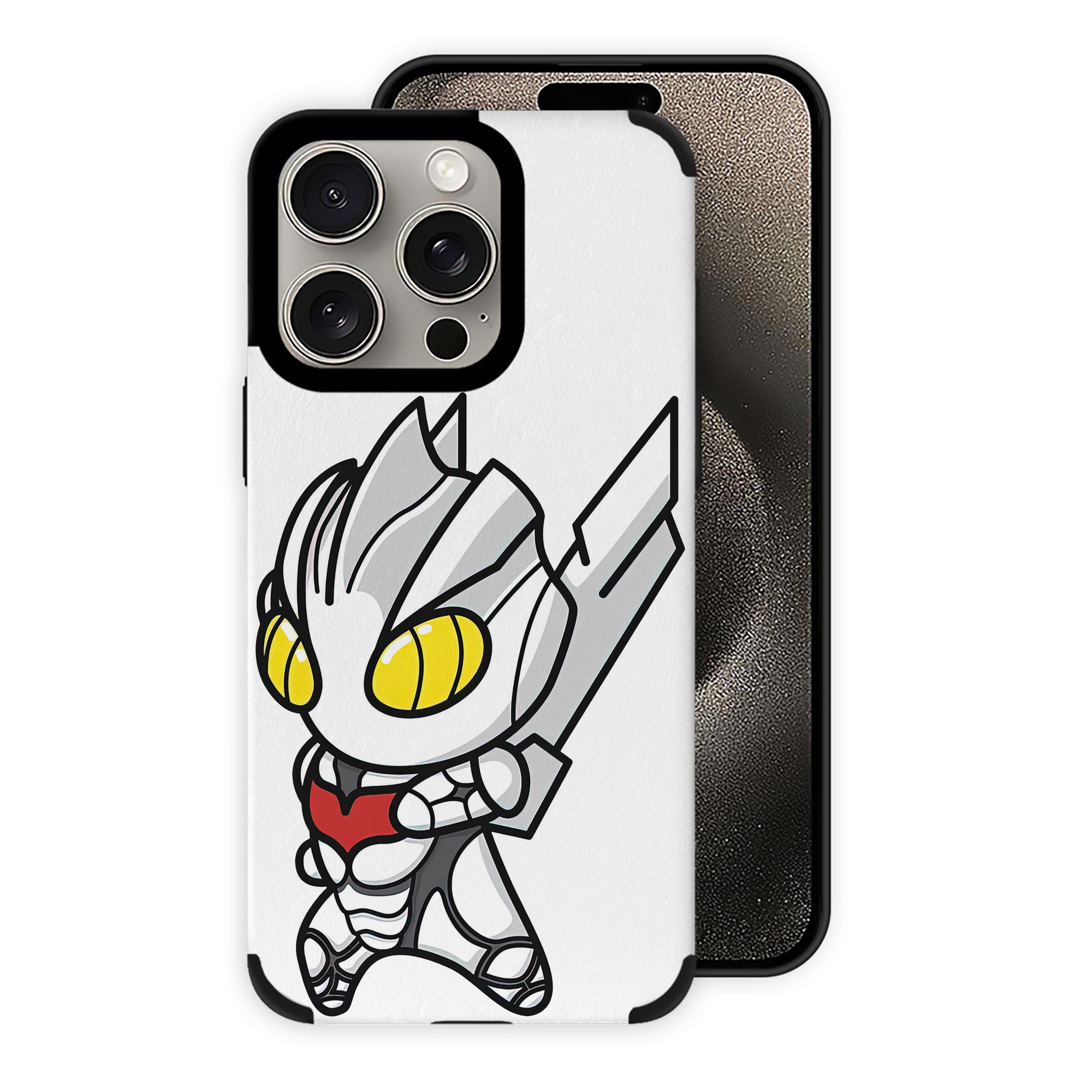 （画像用） ウルトラマン Ultraman 【iPhone15ProMax対応】 PUレザー スマホケース 耐衝撃＆黄変防止