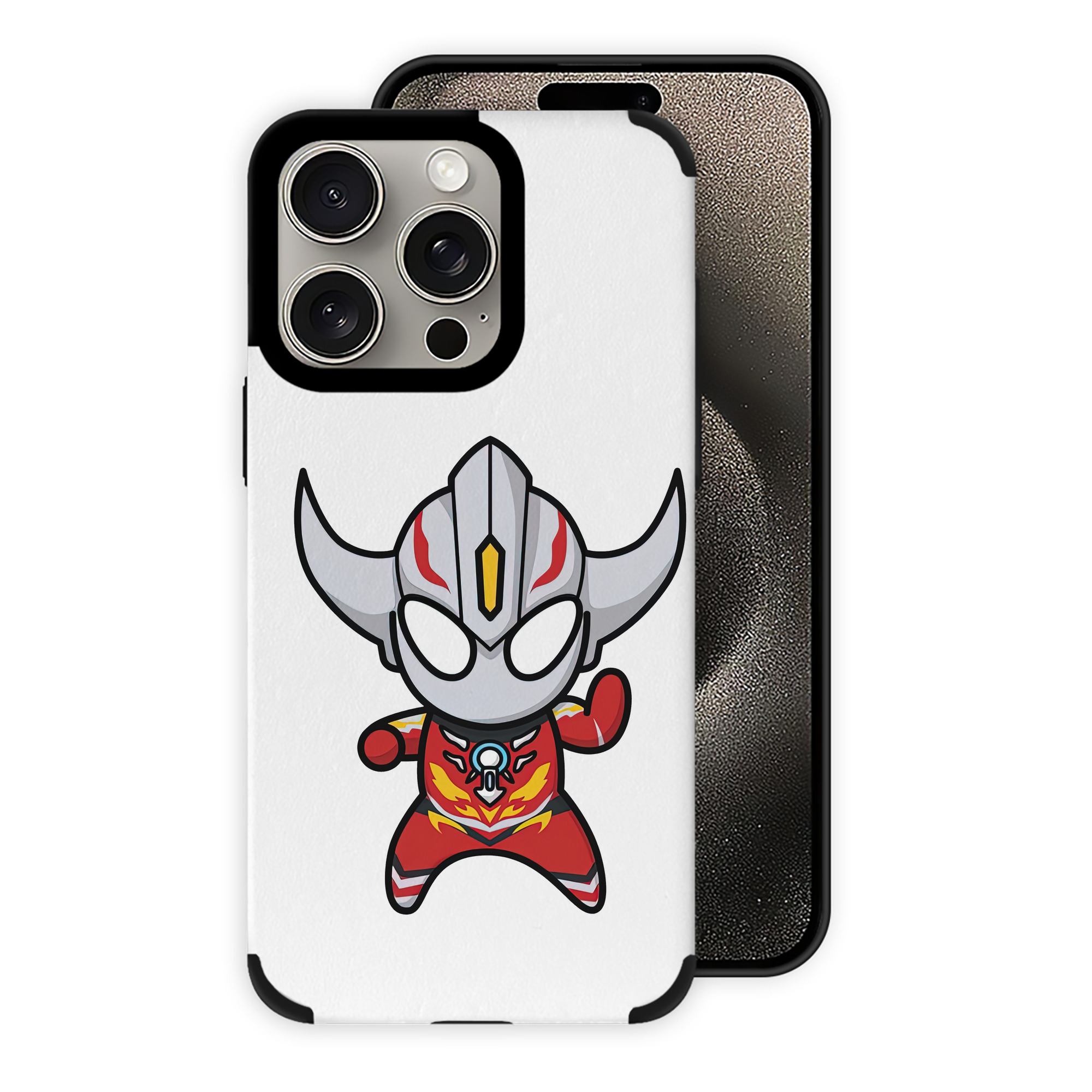 （画像用） ウルトラマン Ultraman 【iPhone15ProMax対応】 PUレザー スマホケース 耐衝撃＆黄変防止