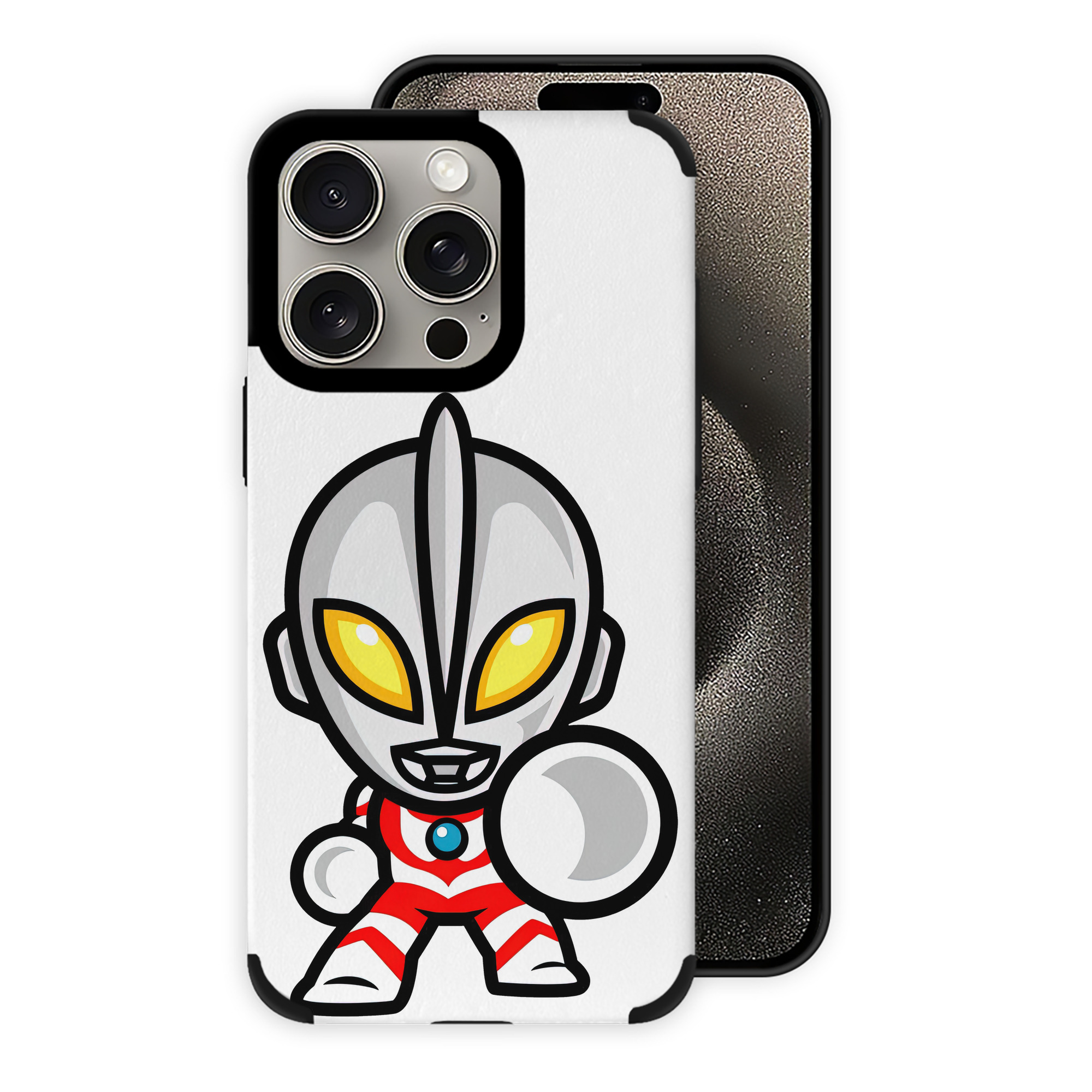 （画像用） ウルトラマン Ultraman 【iPhone15ProMax対応】 PUレザー スマホケース 耐衝撃＆黄変防止