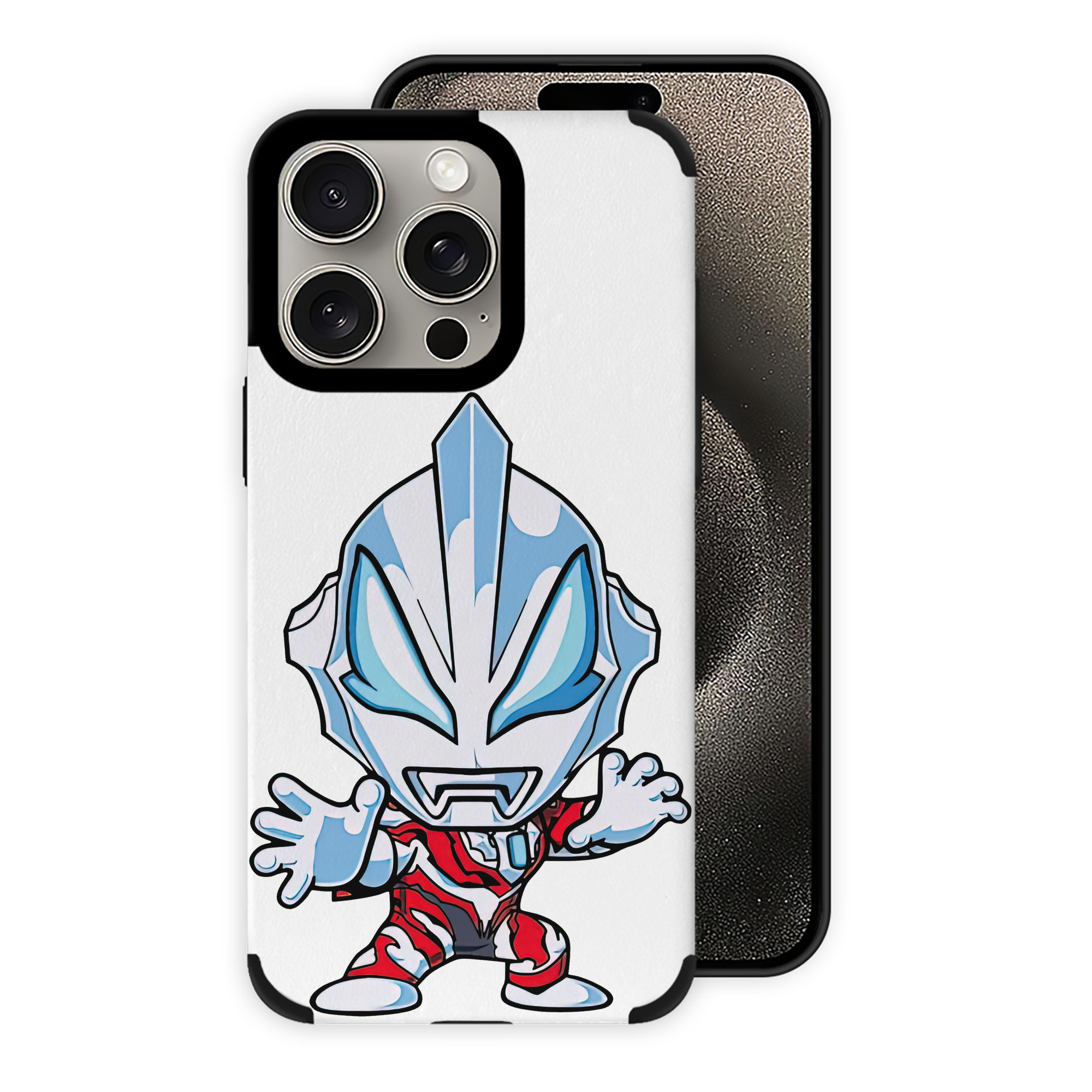 （画像用） ウルトラマン Ultraman 【iPhone15ProMax対応】 PUレザー スマホケース 耐衝撃＆黄変防止