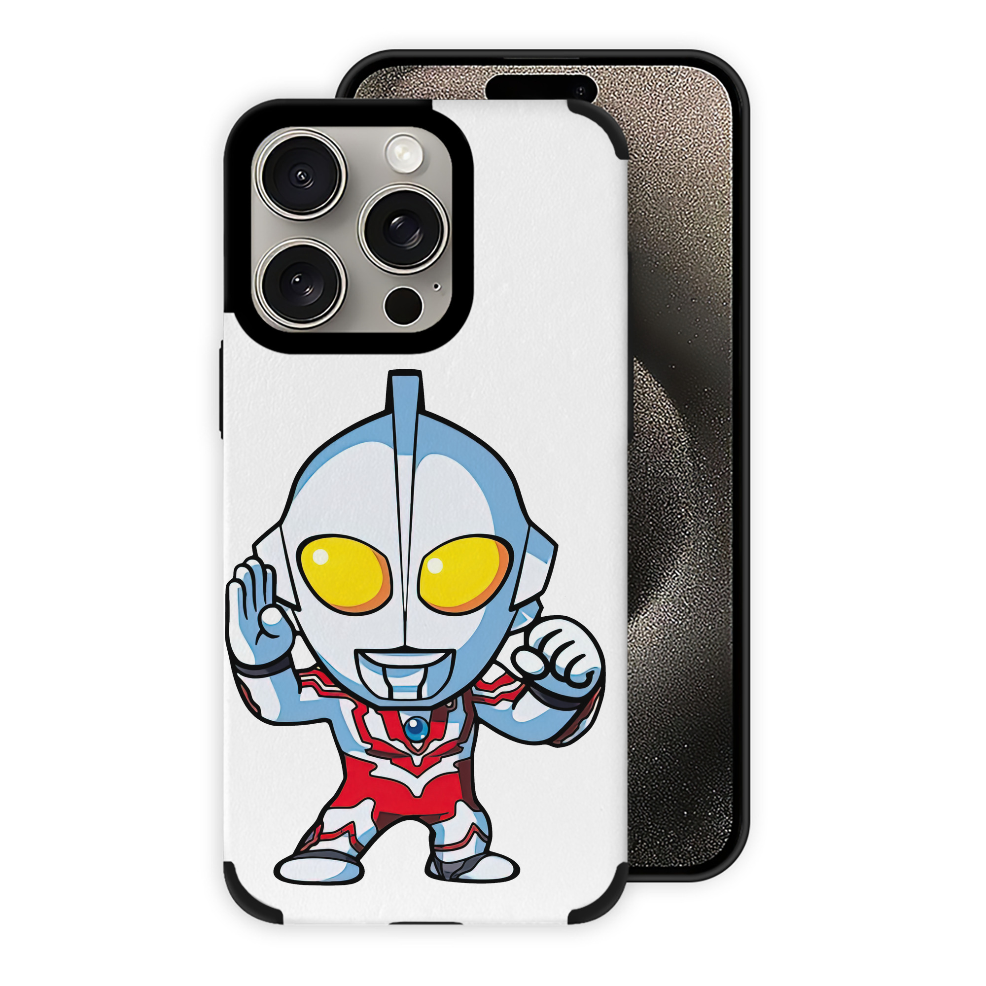 （画像用） ウルトラマン Ultraman 【iPhone15ProMax対応】 PUレザー スマホケース 耐衝撃＆黄変防止