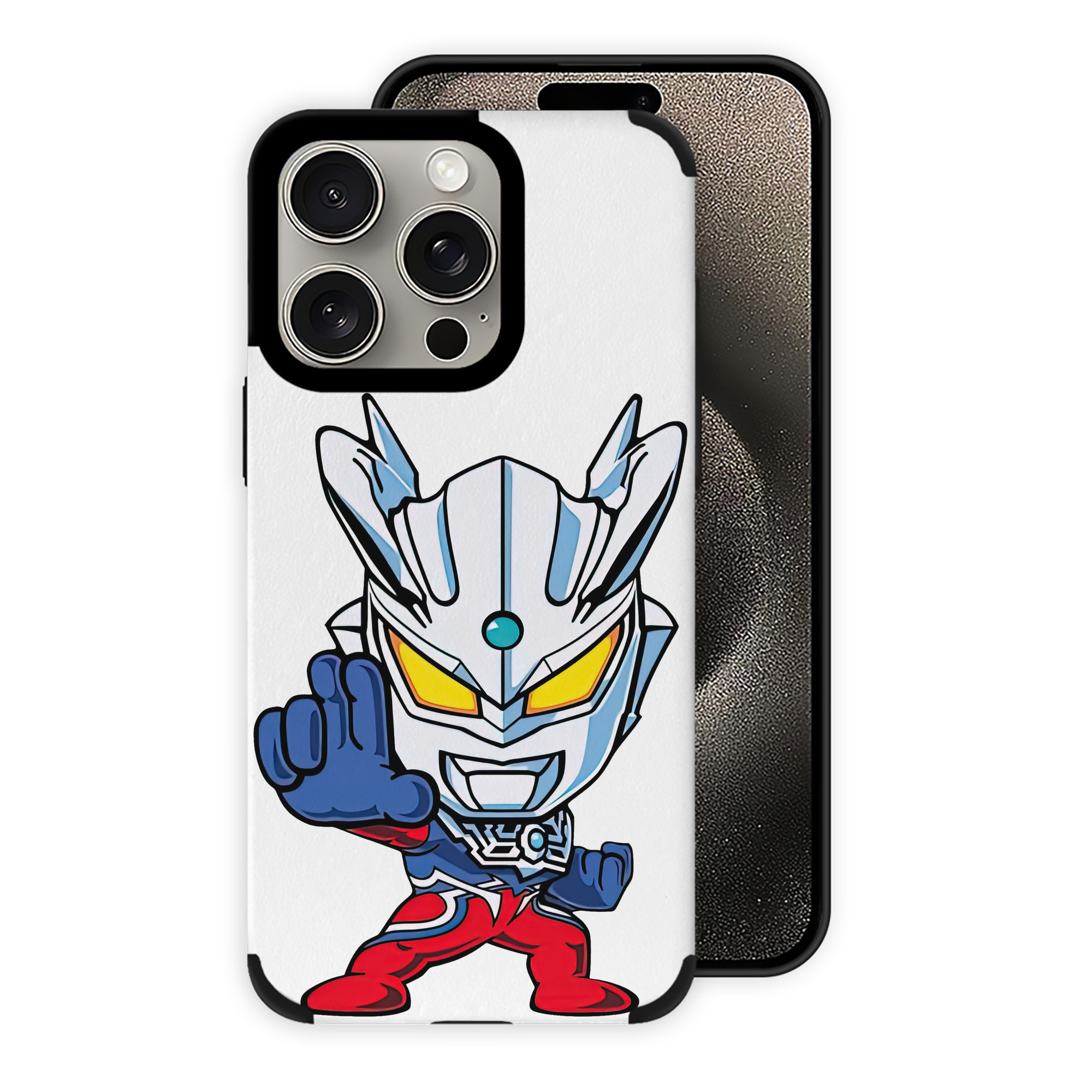（画像用） ウルトラマン Ultraman 【iPhone15ProMax対応】 PUレザー スマホケース 耐衝撃＆黄変防止