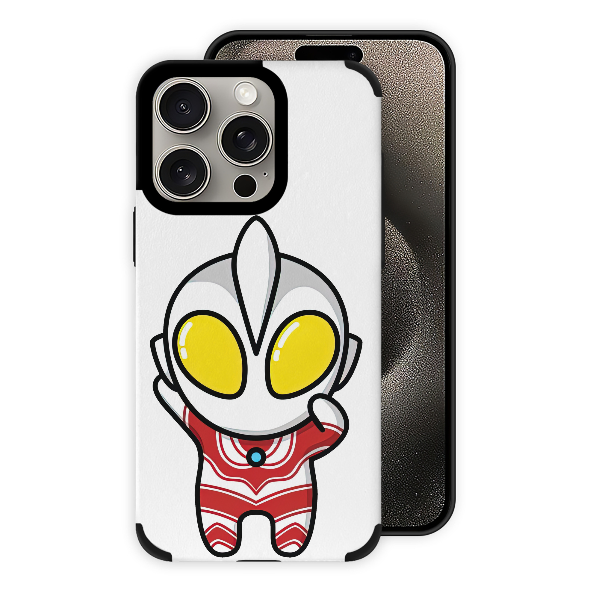 （画像用） ウルトラマン Ultraman 【iPhone15ProMax対応】 PUレザー スマホケース 耐衝撃＆黄変防止
