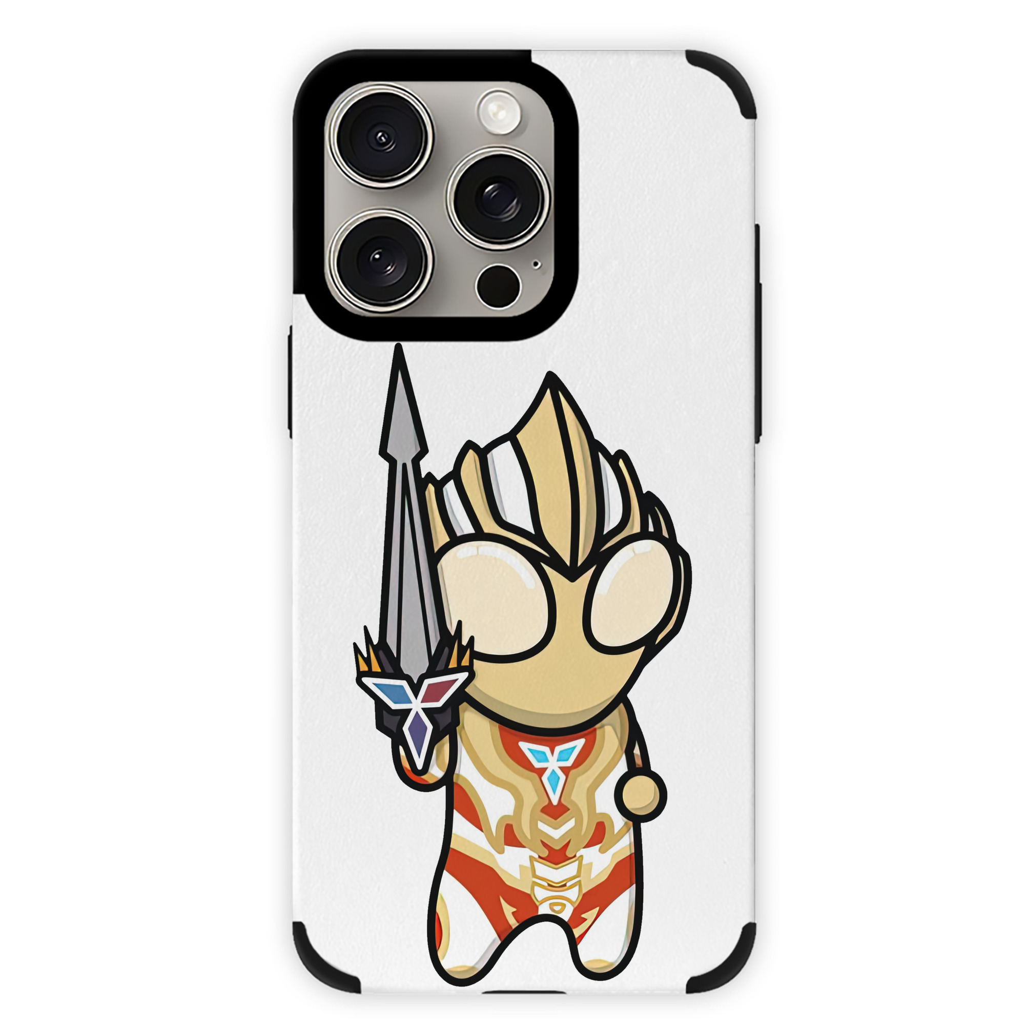 （画像用） ウルトラマン Ultraman 【iPhone15ProMax対応】 PUレザー スマホケース 耐衝撃＆黄変防止