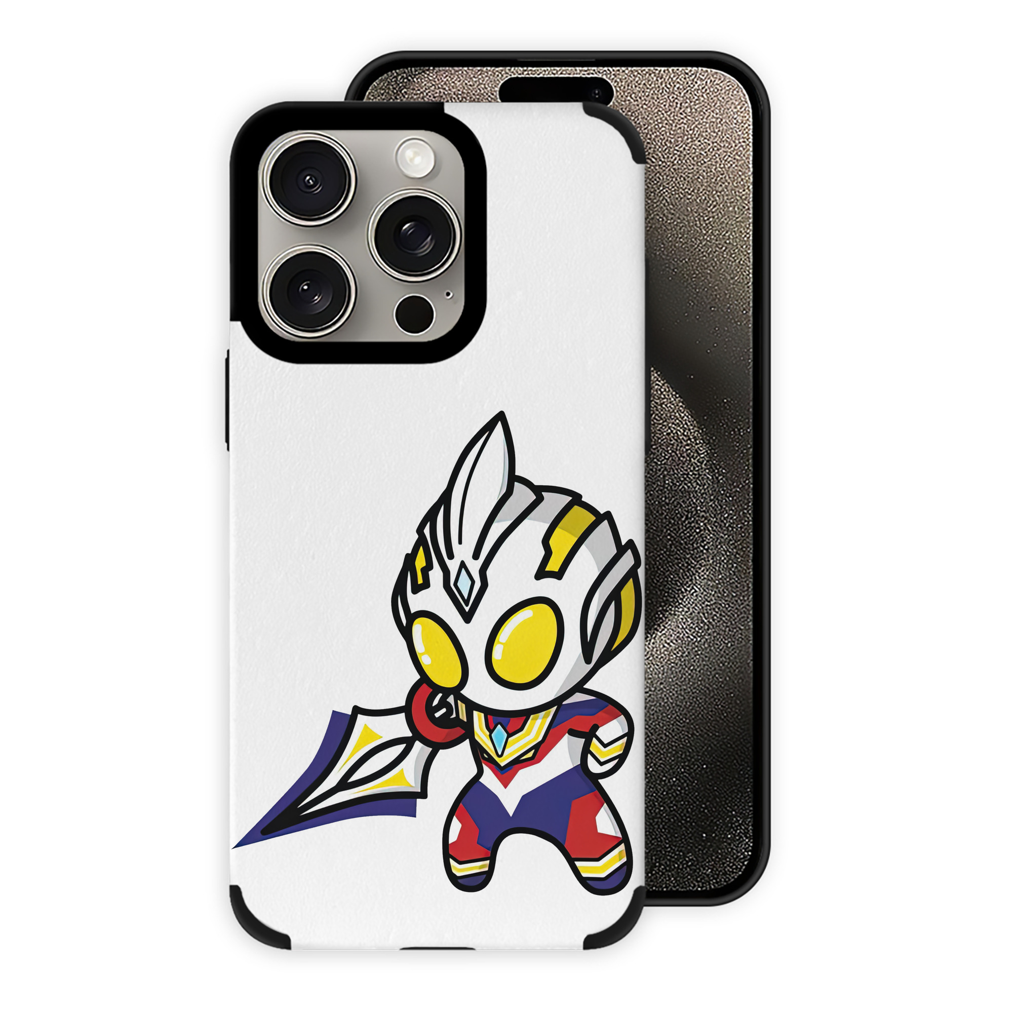 （画像用） ウルトラマン Ultraman 【iPhone15ProMax対応】 PUレザー スマホケース 耐衝撃＆黄変防止