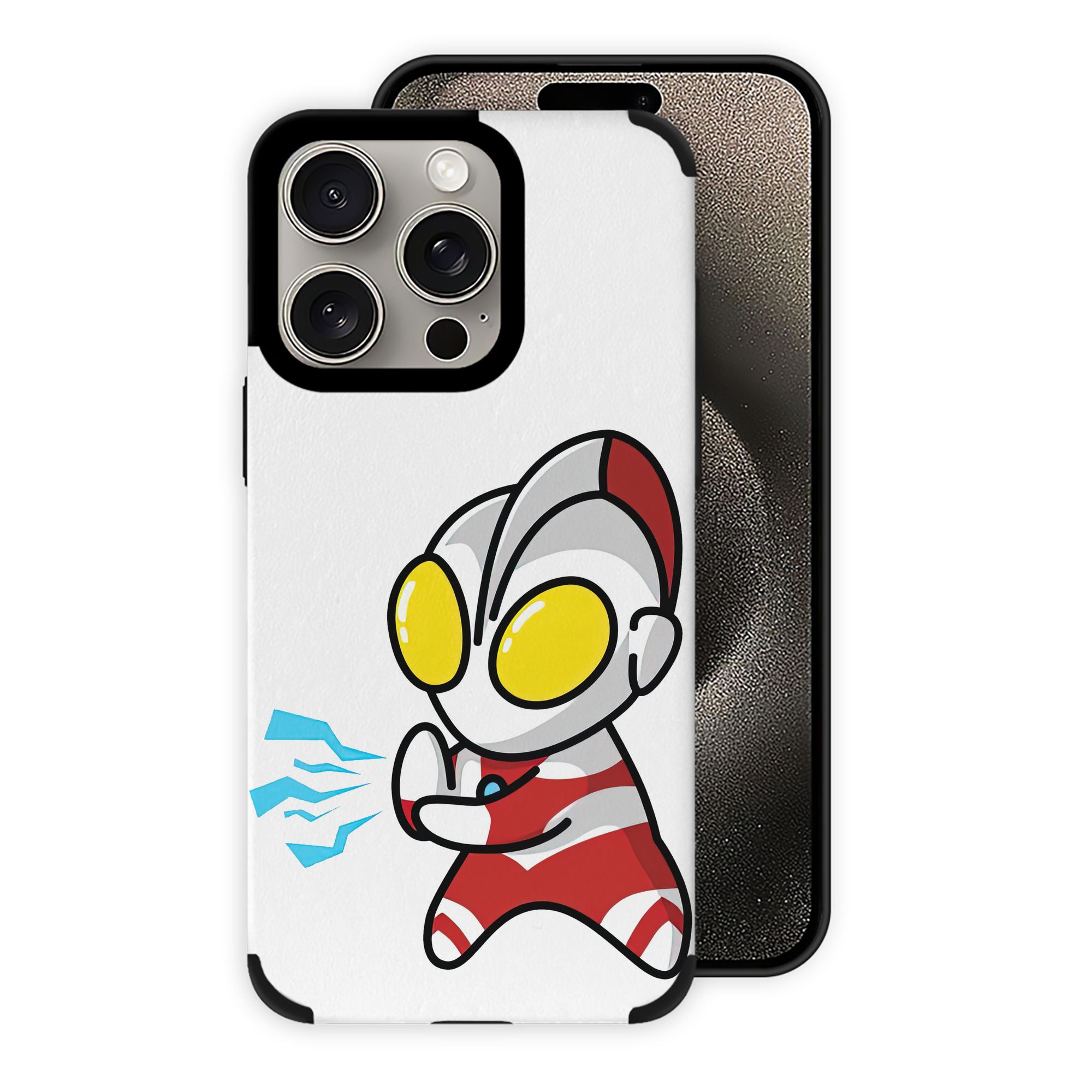 （画像用） ウルトラマン Ultraman 【iPhone15ProMax対応】 PUレザー スマホケース 耐衝撃＆黄変防止
