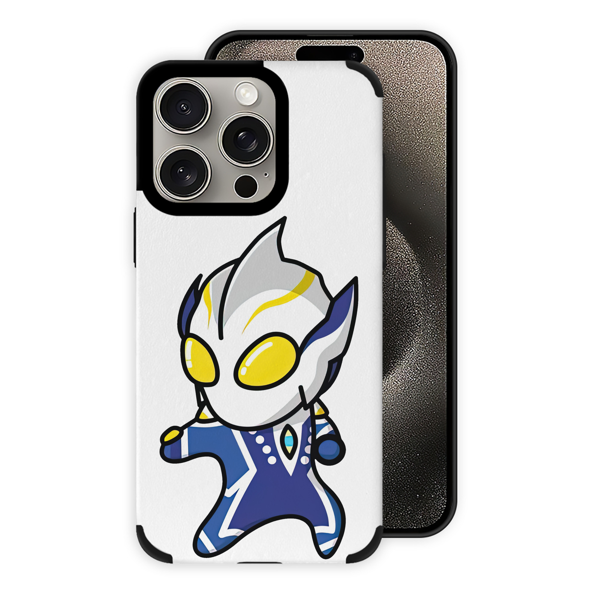 （画像用） ウルトラマン Ultraman 【iPhone15ProMax対応】 PUレザー スマホケース 耐衝撃＆黄変防止