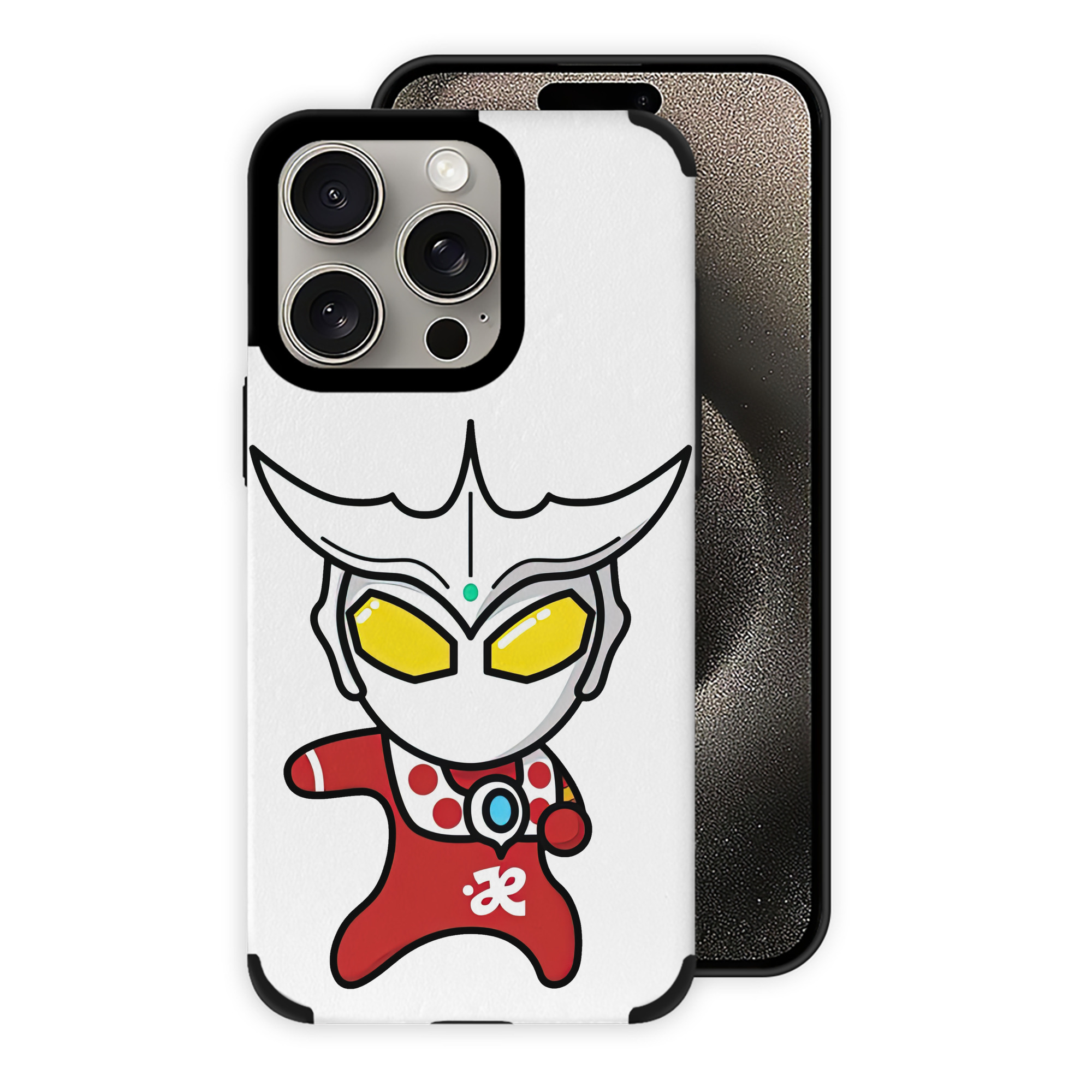（画像用） ウルトラマン Ultraman 【iPhone15ProMax対応】 PUレザー スマホケース 耐衝撃＆黄変防止