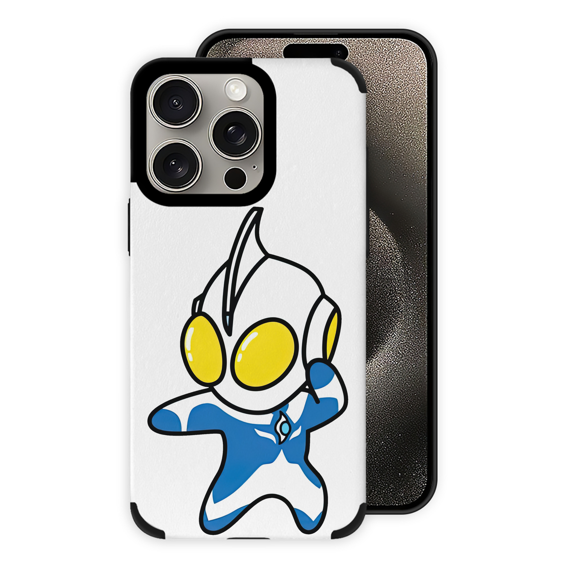 （画像用） ウルトラマン Ultraman 【iPhone15ProMax対応】 PUレザー スマホケース 耐衝撃＆黄変防止