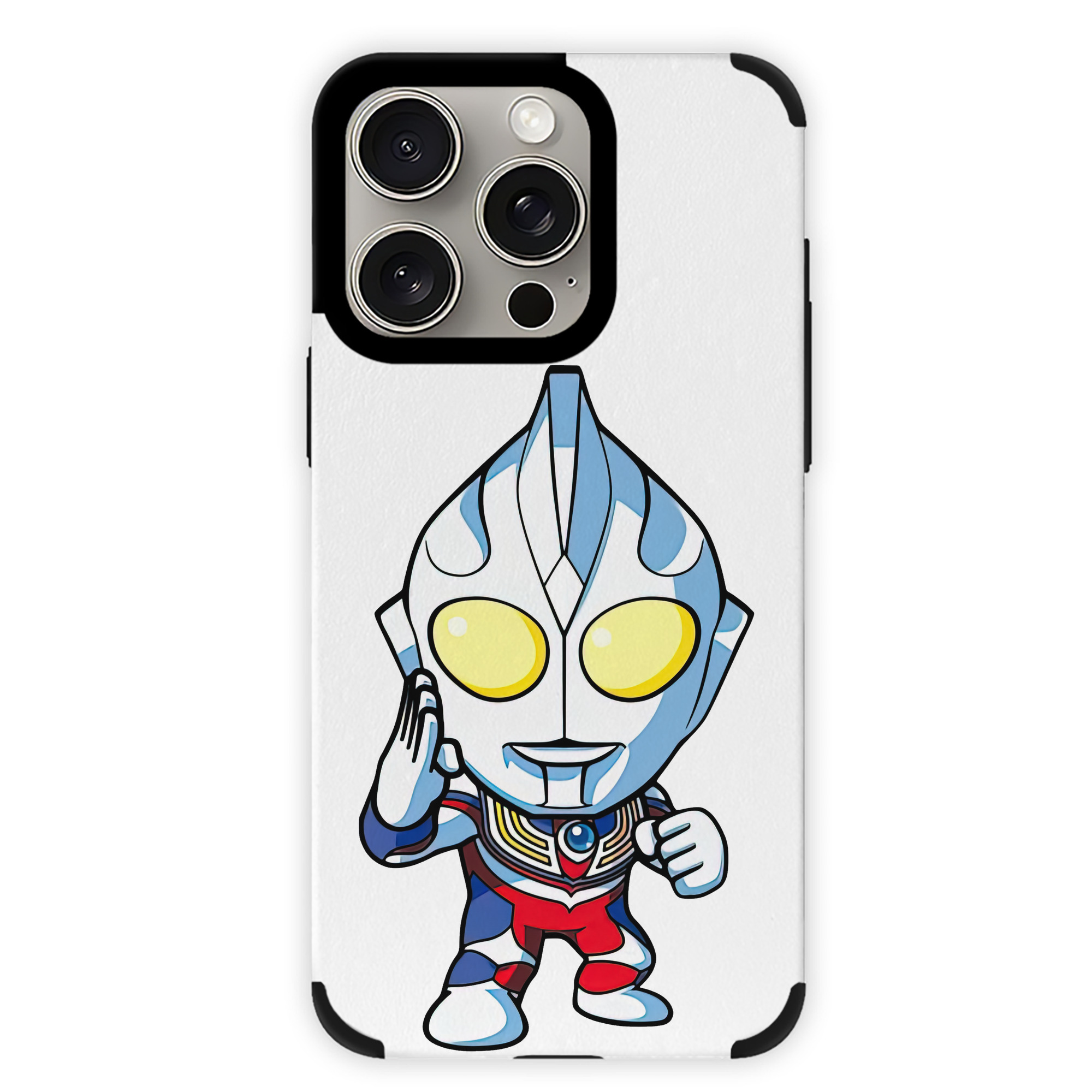 （画像用） ウルトラマン Ultraman 【iPhone15ProMax対応】 PUレザー スマホケース 耐衝撃＆黄変防止