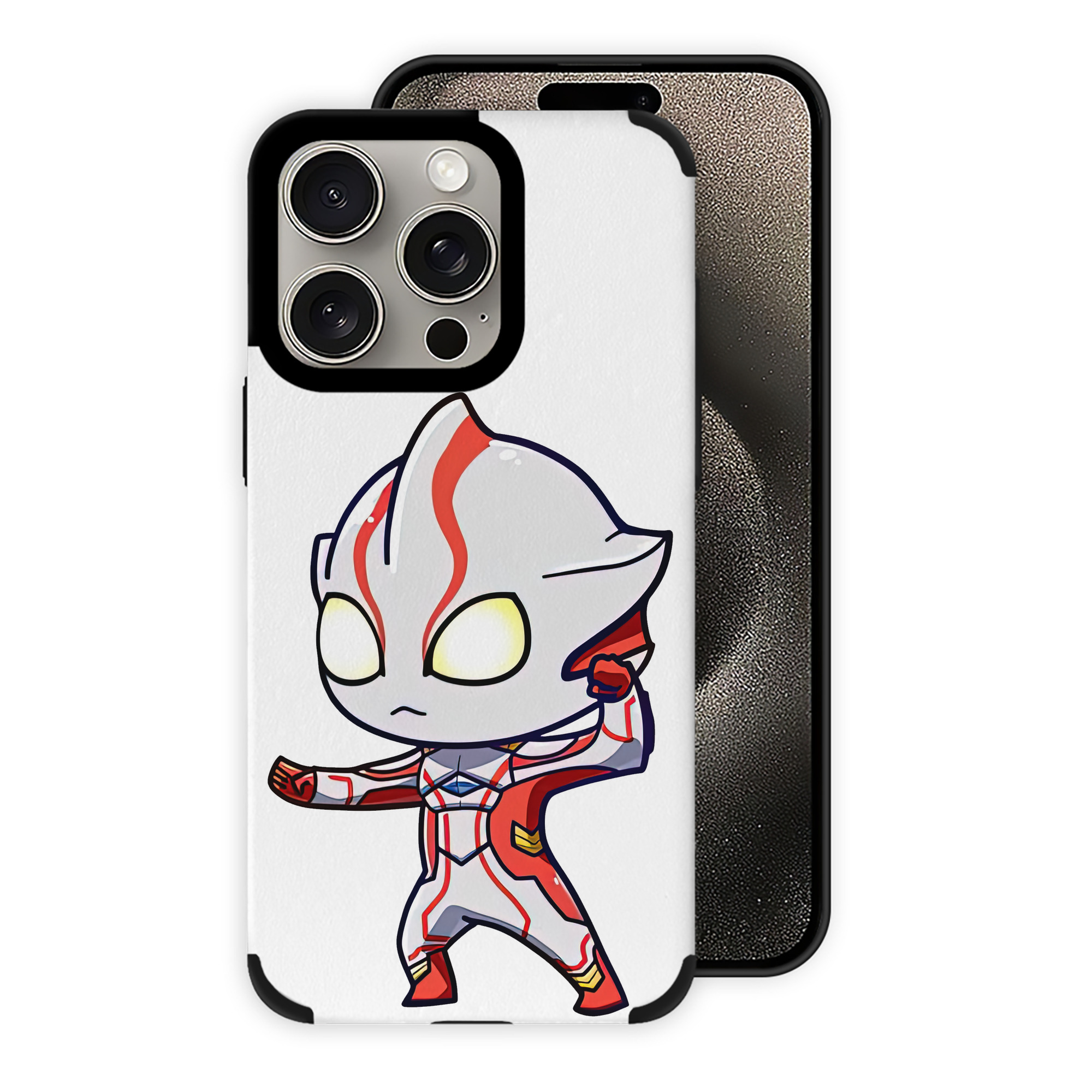 （画像用） ウルトラマン Ultraman 【iPhone15ProMax対応】 PUレザー スマホケース 耐衝撃＆黄変防止