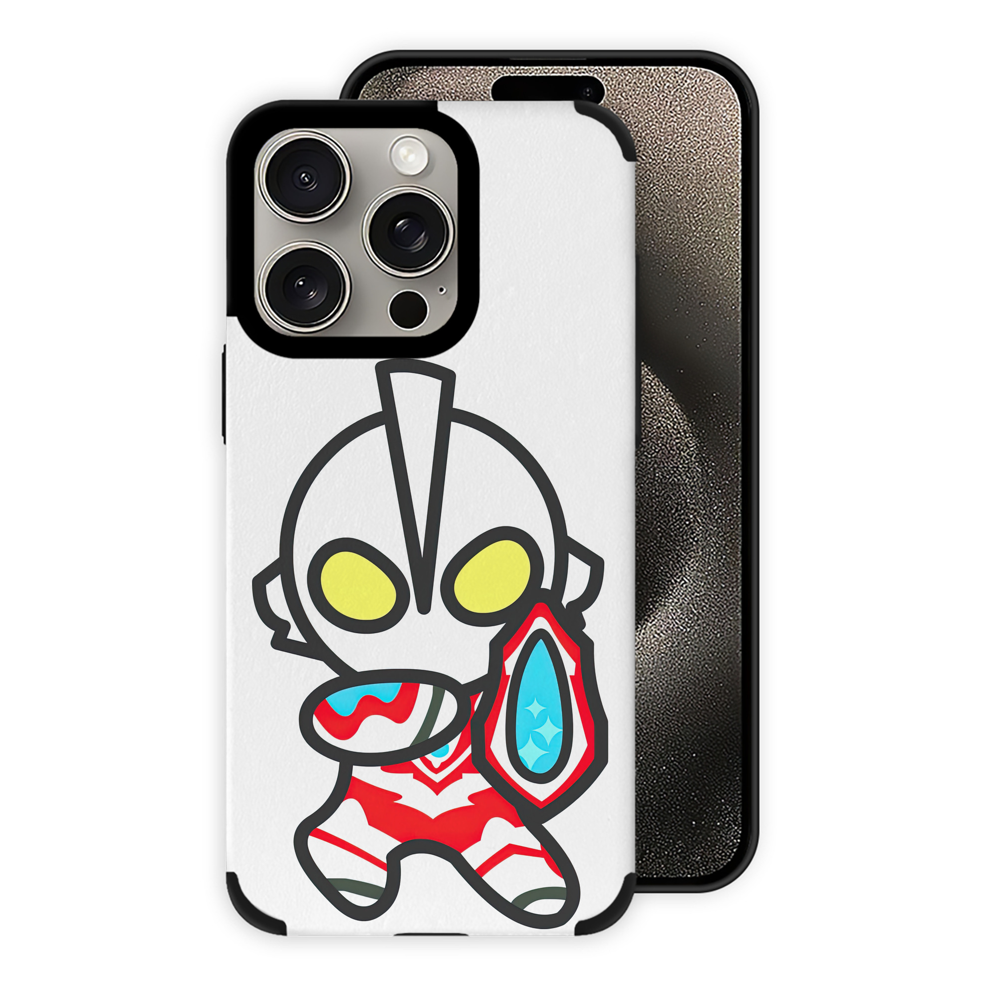 （画像用） ウルトラマン Ultraman 【iPhone15ProMax対応】 PUレザー スマホケース 耐衝撃＆黄変防止