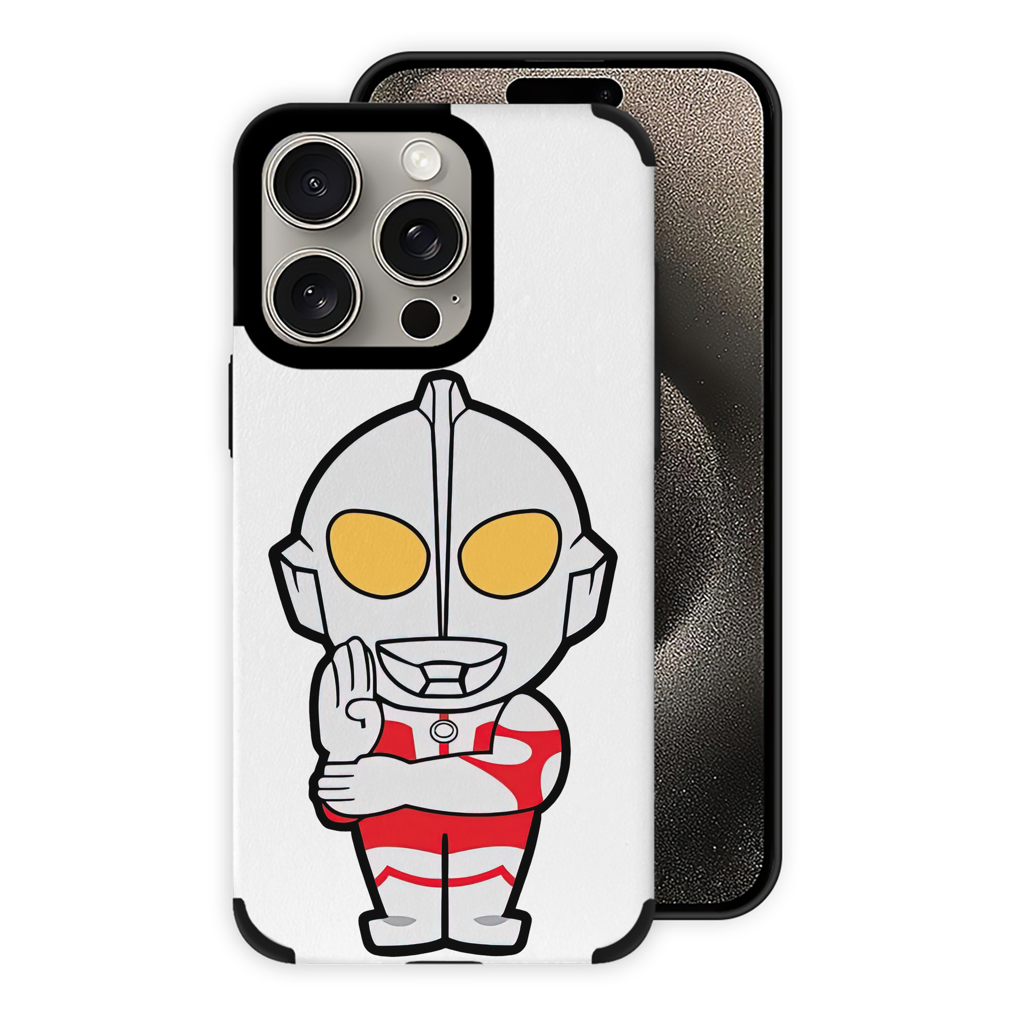 （画像用） ウルトラマン Ultraman 【iPhone15ProMax対応】 PUレザー スマホケース 耐衝撃＆黄変防止