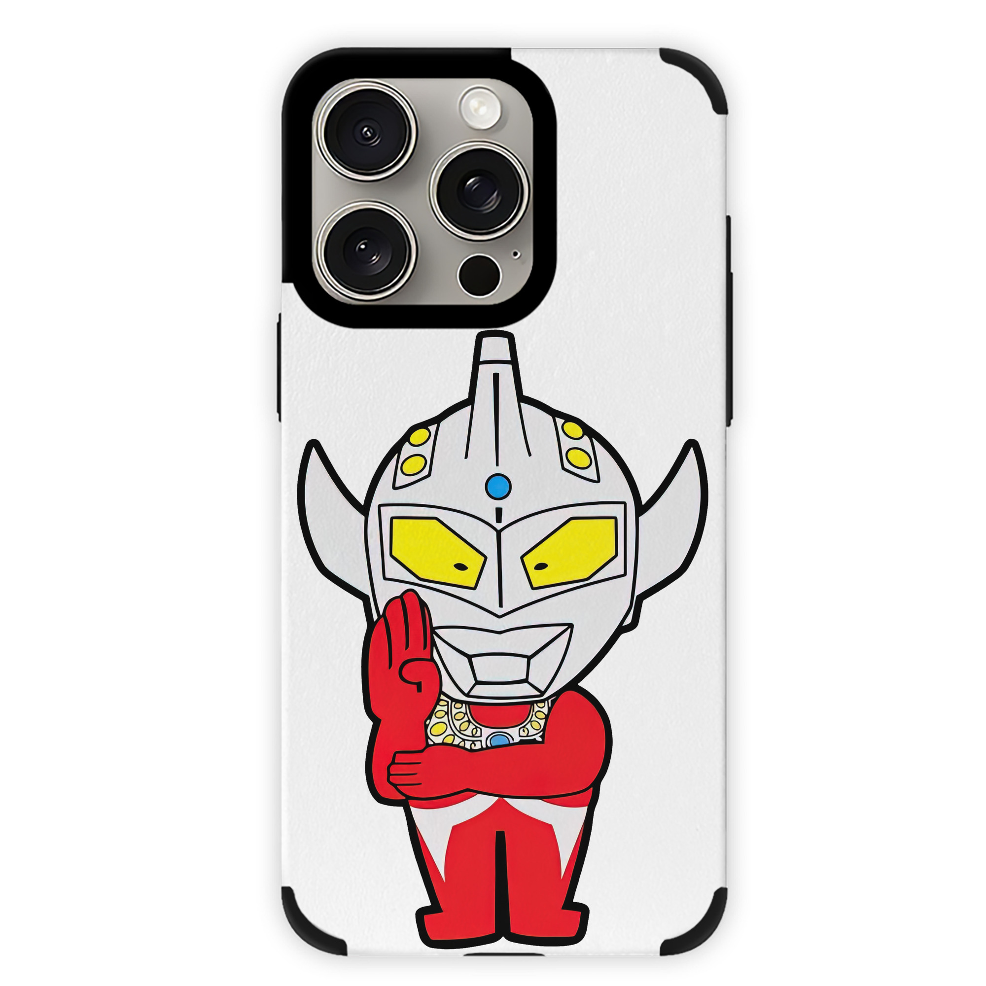 （画像用） ウルトラマン Ultraman 【iPhone15ProMax対応】 PUレザー スマホケース 耐衝撃＆黄変防止