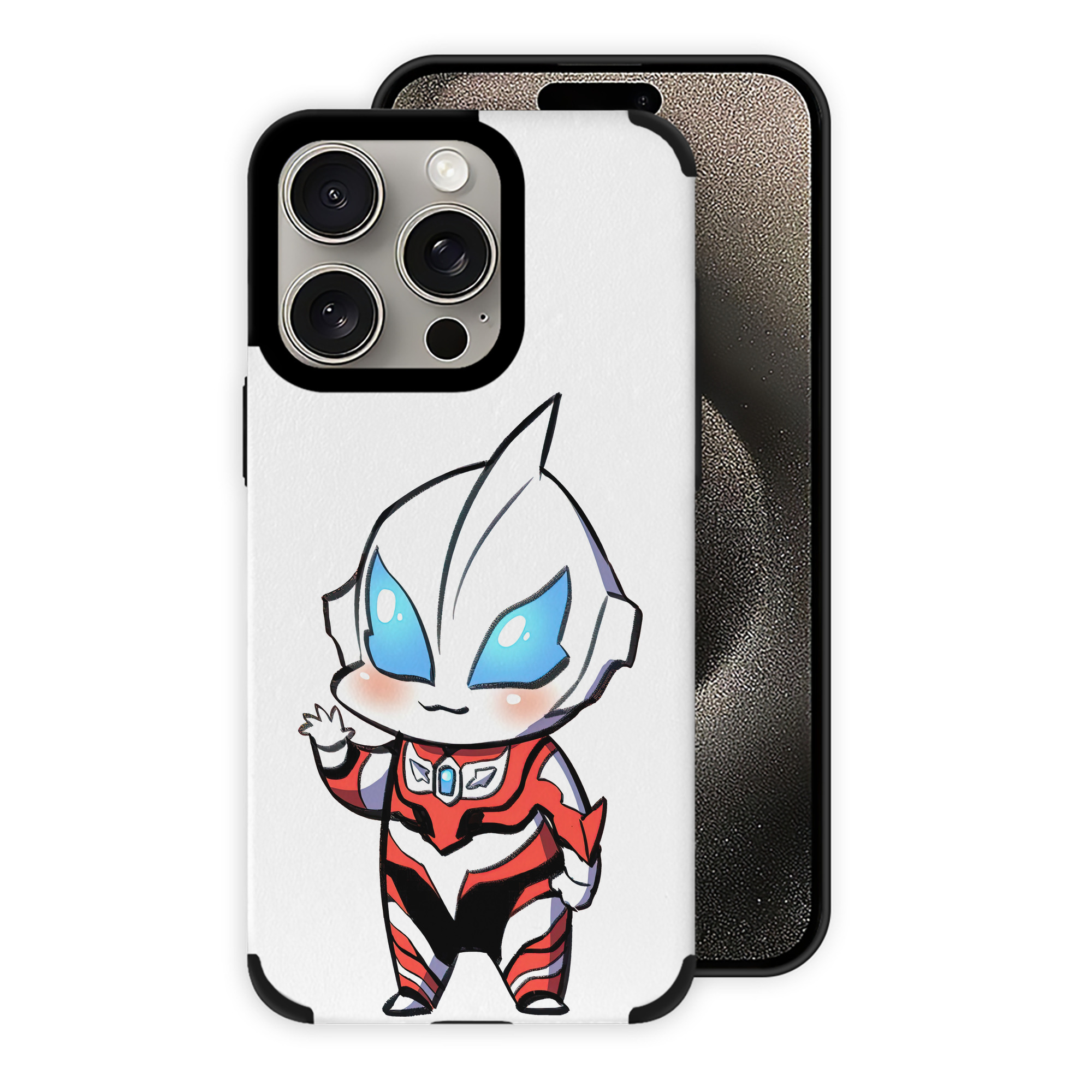 （画像用） ウルトラマン Ultraman 【iPhone15ProMax対応】 PUレザー スマホケース 耐衝撃＆黄変防止