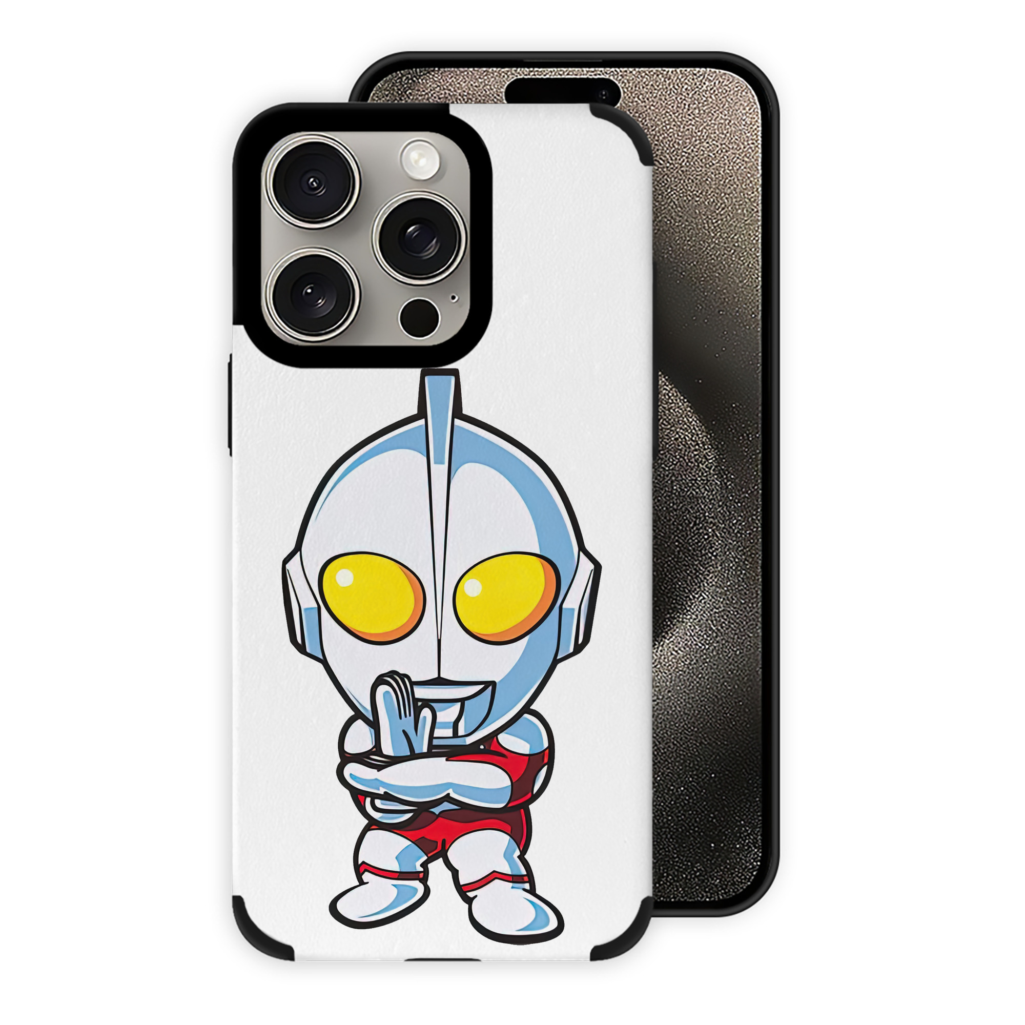 （画像用） ウルトラマン Ultraman 【iPhone15ProMax対応】 PUレザー スマホケース 耐衝撃＆黄変防止