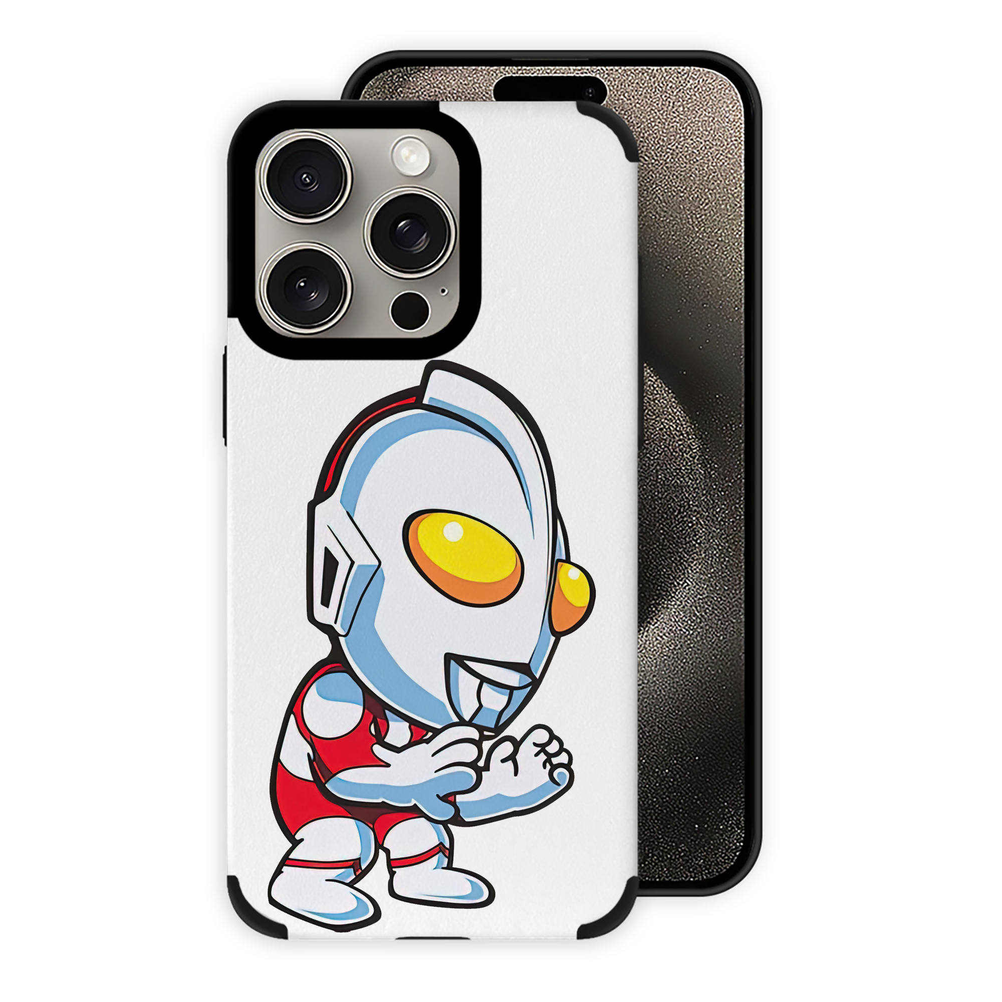（画像用） ウルトラマン Ultraman 【iPhone15ProMax対応】 PUレザー スマホケース 耐衝撃＆黄変防止
