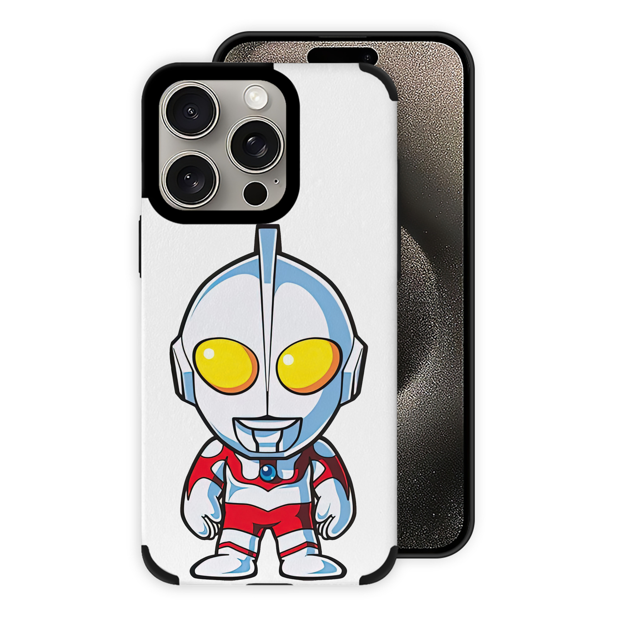 （画像用） ウルトラマン Ultraman 【iPhone15ProMax対応】 PUレザー スマホケース 耐衝撃＆黄変防止
