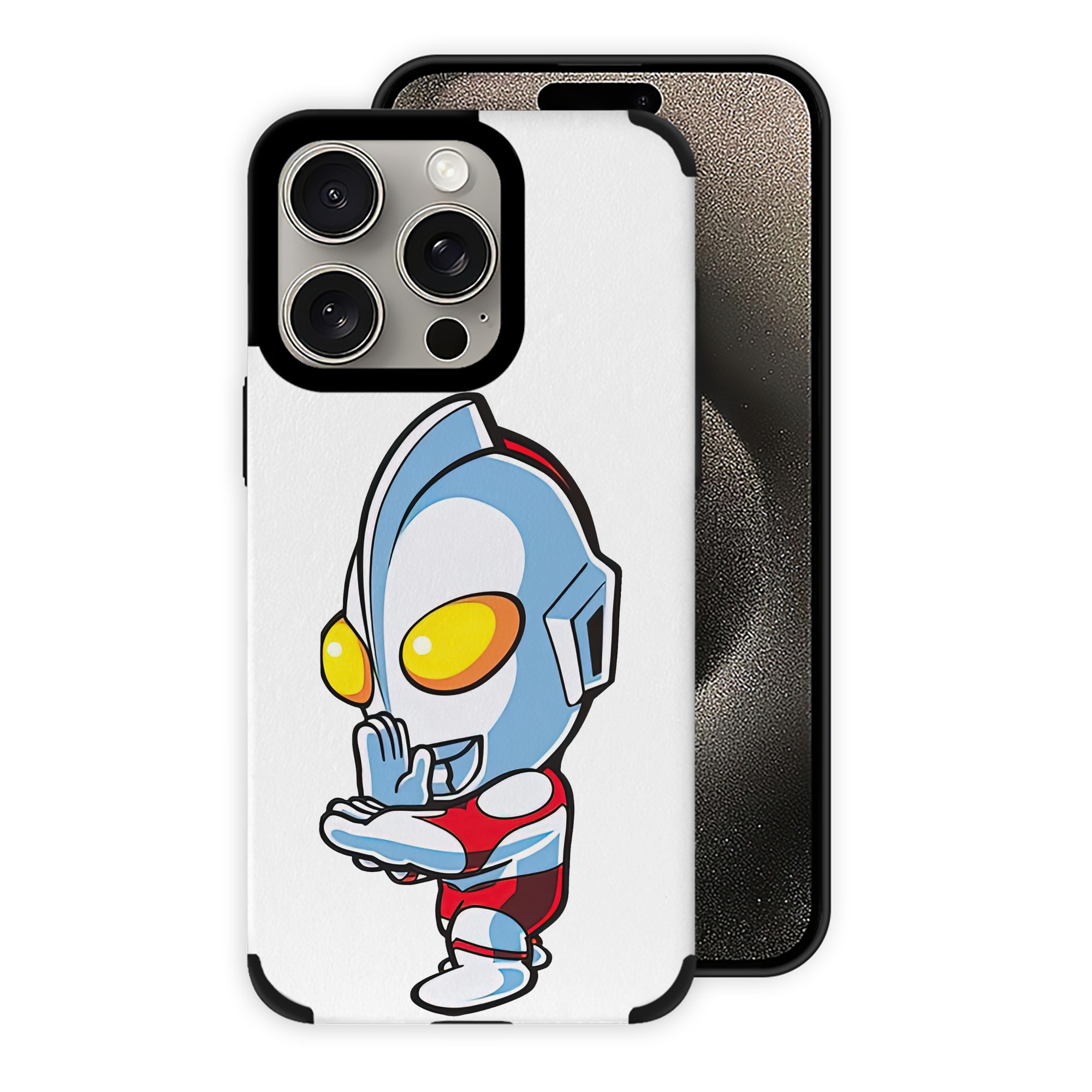 （画像用） ウルトラマン Ultraman 【iPhone15ProMax対応】 PUレザー スマホケース 耐衝撃＆黄変防止