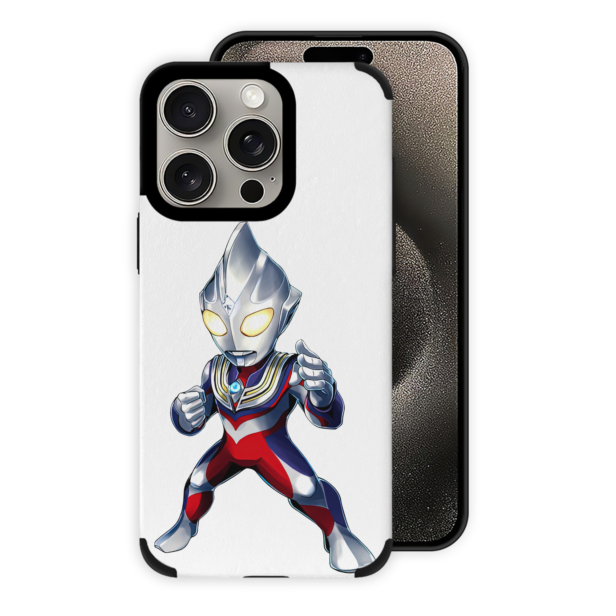 （画像用） ウルトラマン Ultraman 【iPhone15ProMax対応】 PUレザー スマホケース 耐衝撃＆黄変防止
