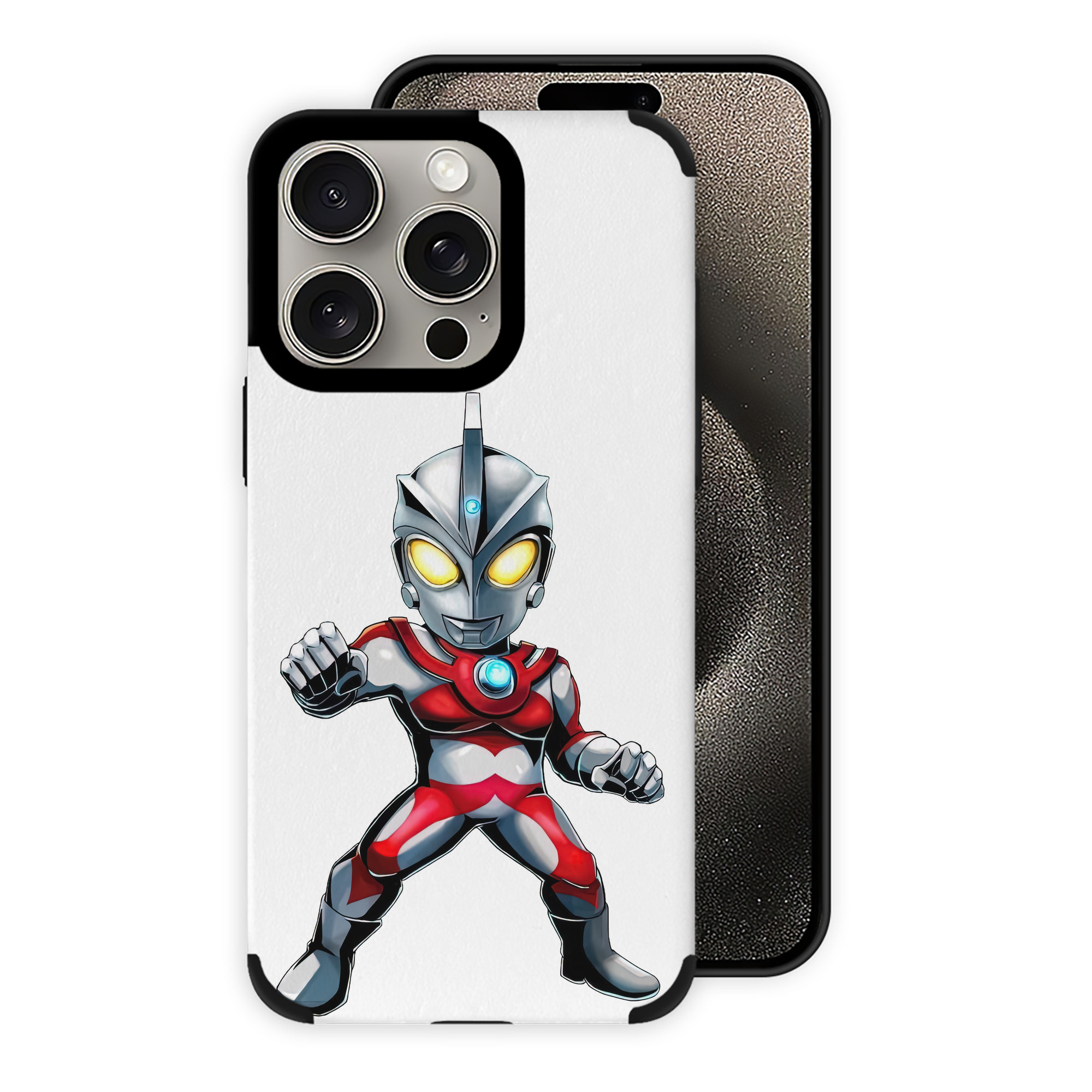 （画像用） ウルトラマン Ultraman 【iPhone15ProMax対応】 PUレザー スマホケース 耐衝撃＆黄変防止