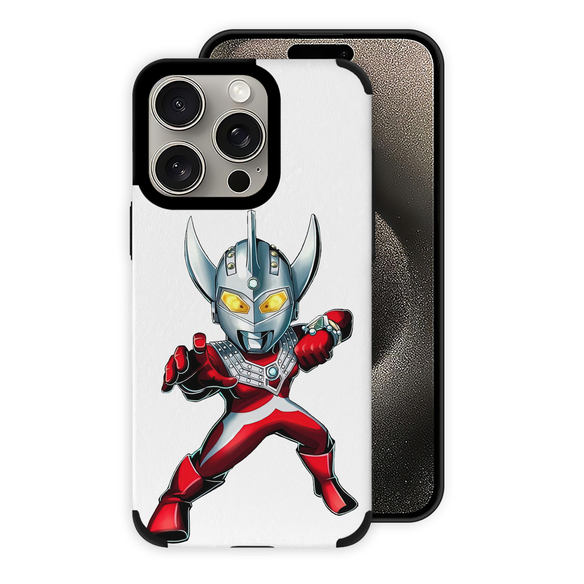 （画像用） ウルトラマン Ultraman 【iPhone15ProMax対応】 PUレザー スマホケース 耐衝撃＆黄変防止
